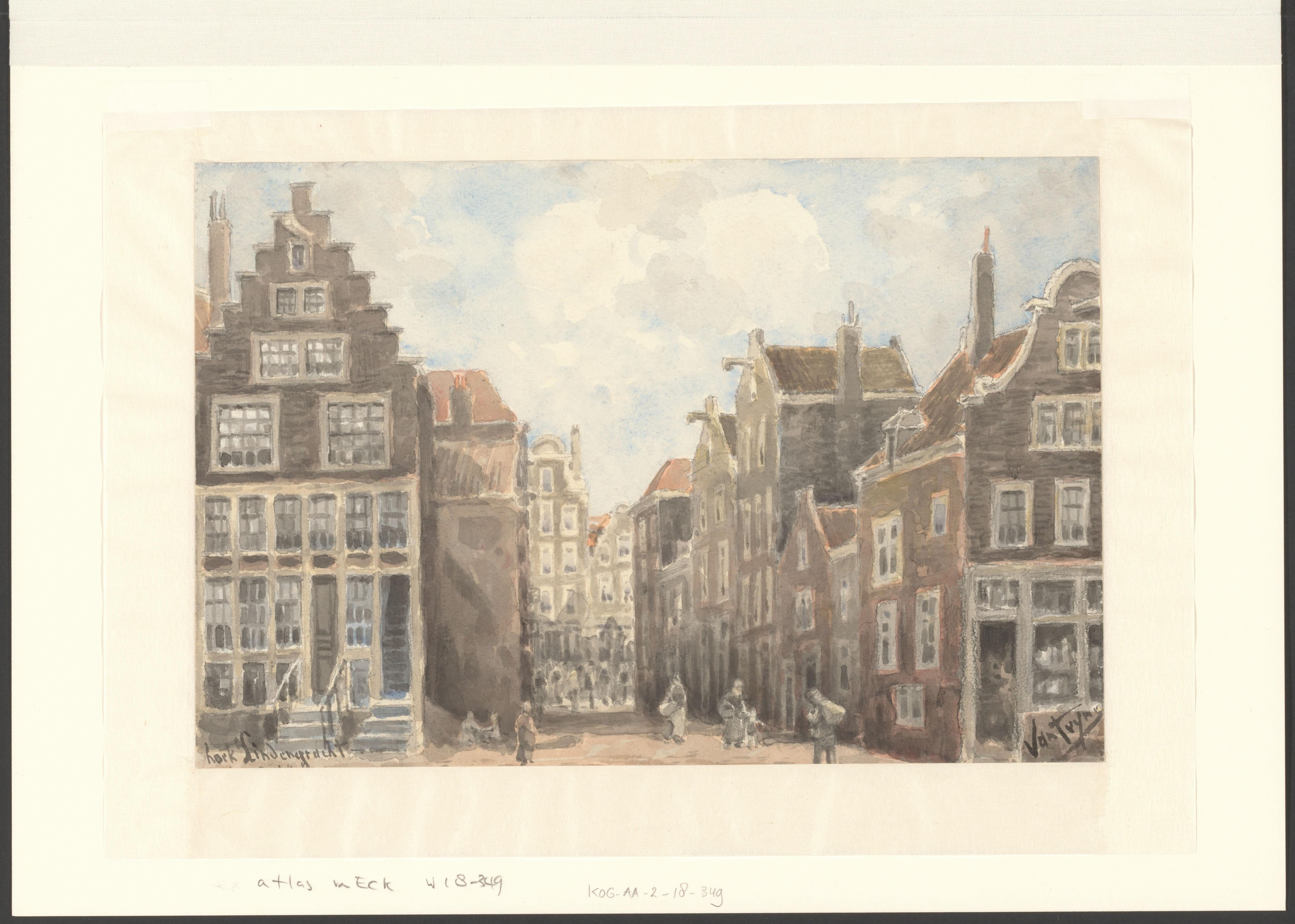 Gezicht op de Lindengracht