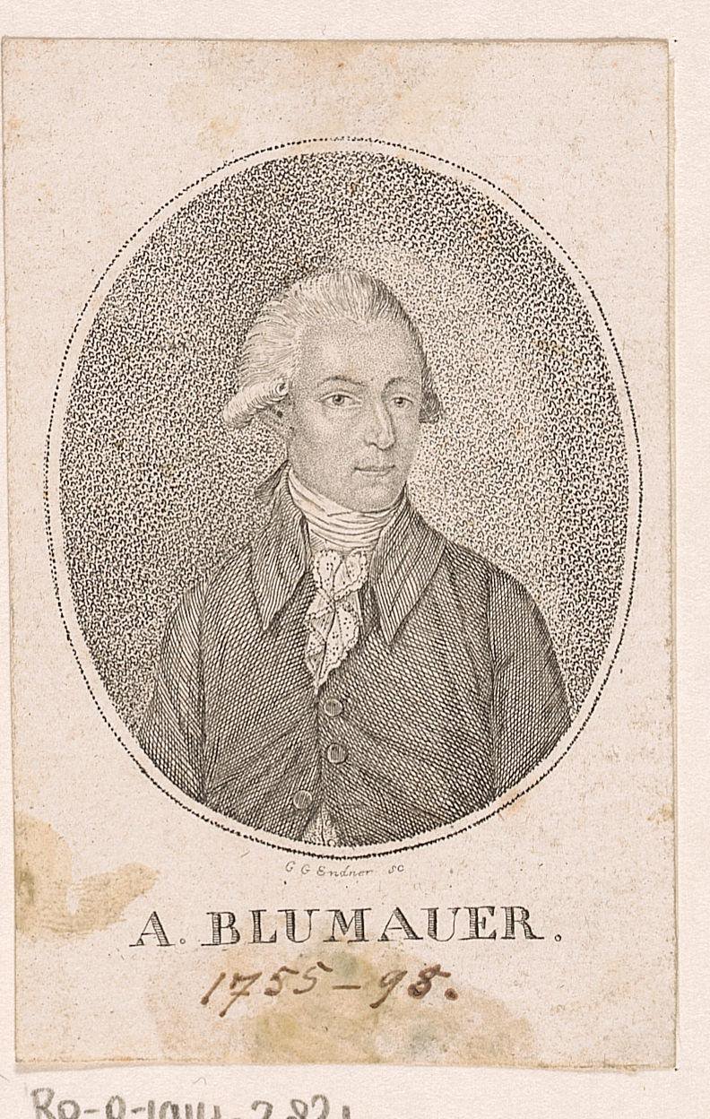 Portret van Alois Blumauer