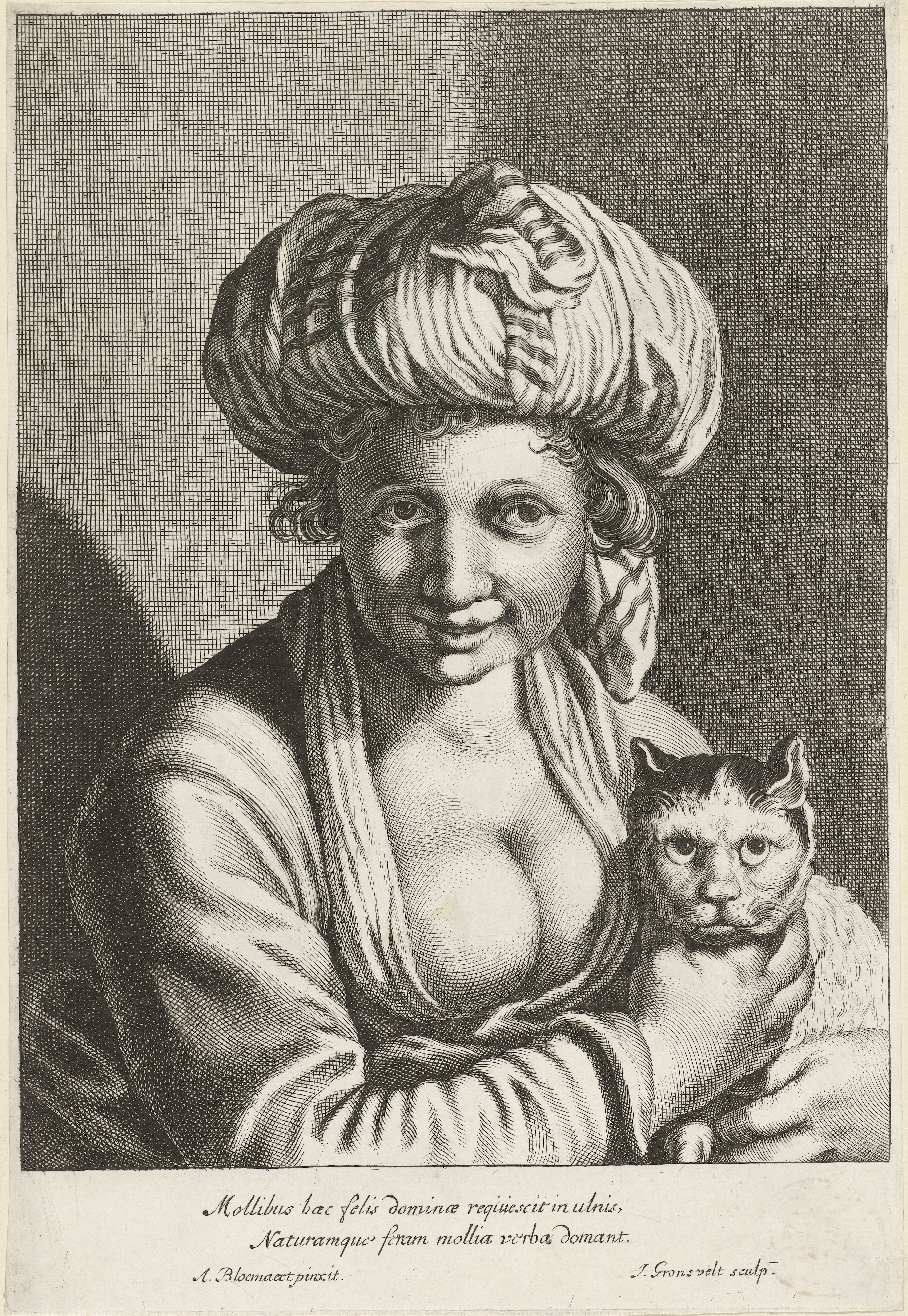 Vrouw met poes