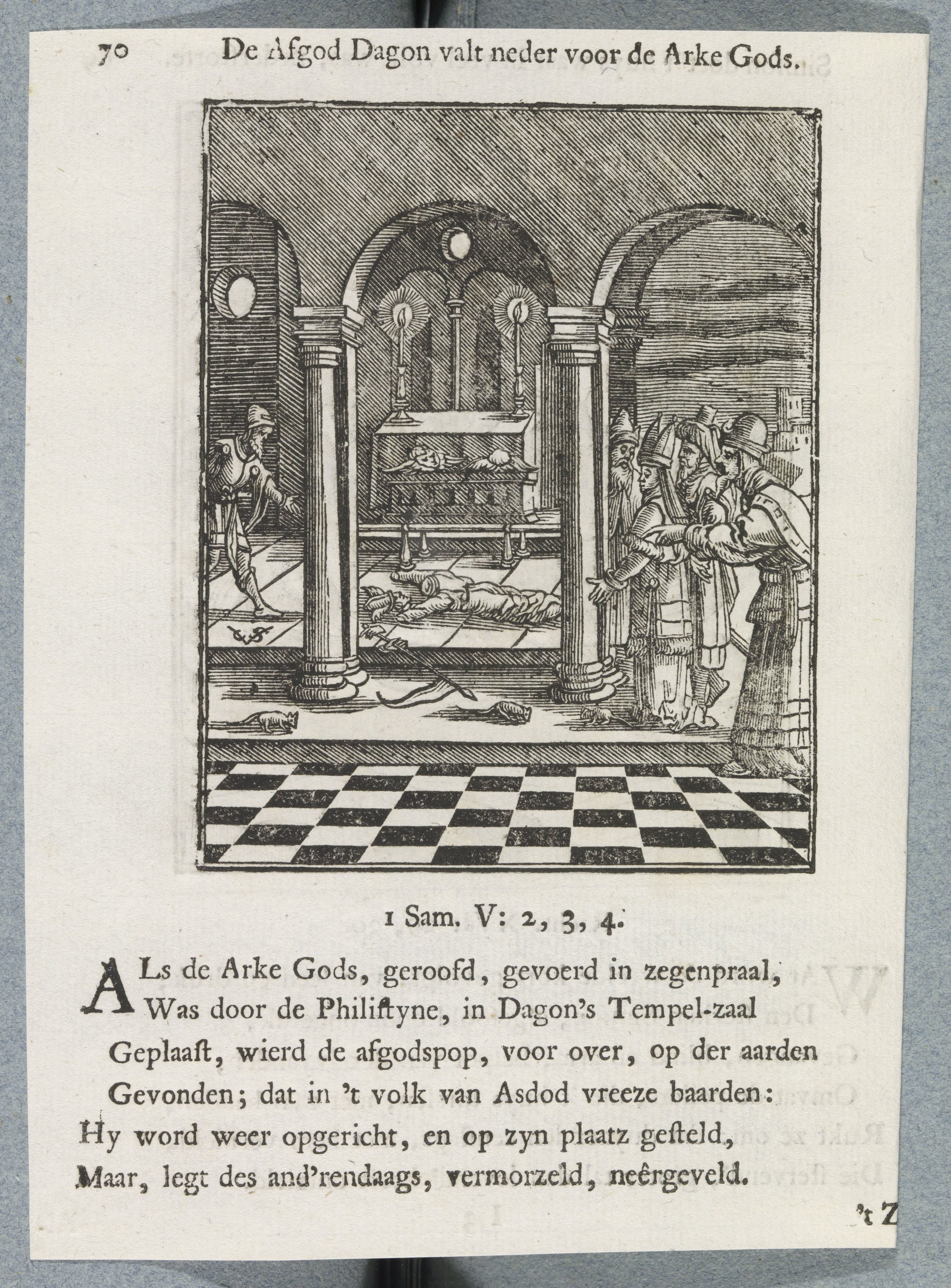 Ark des Verbonds in de tempel van Dagon