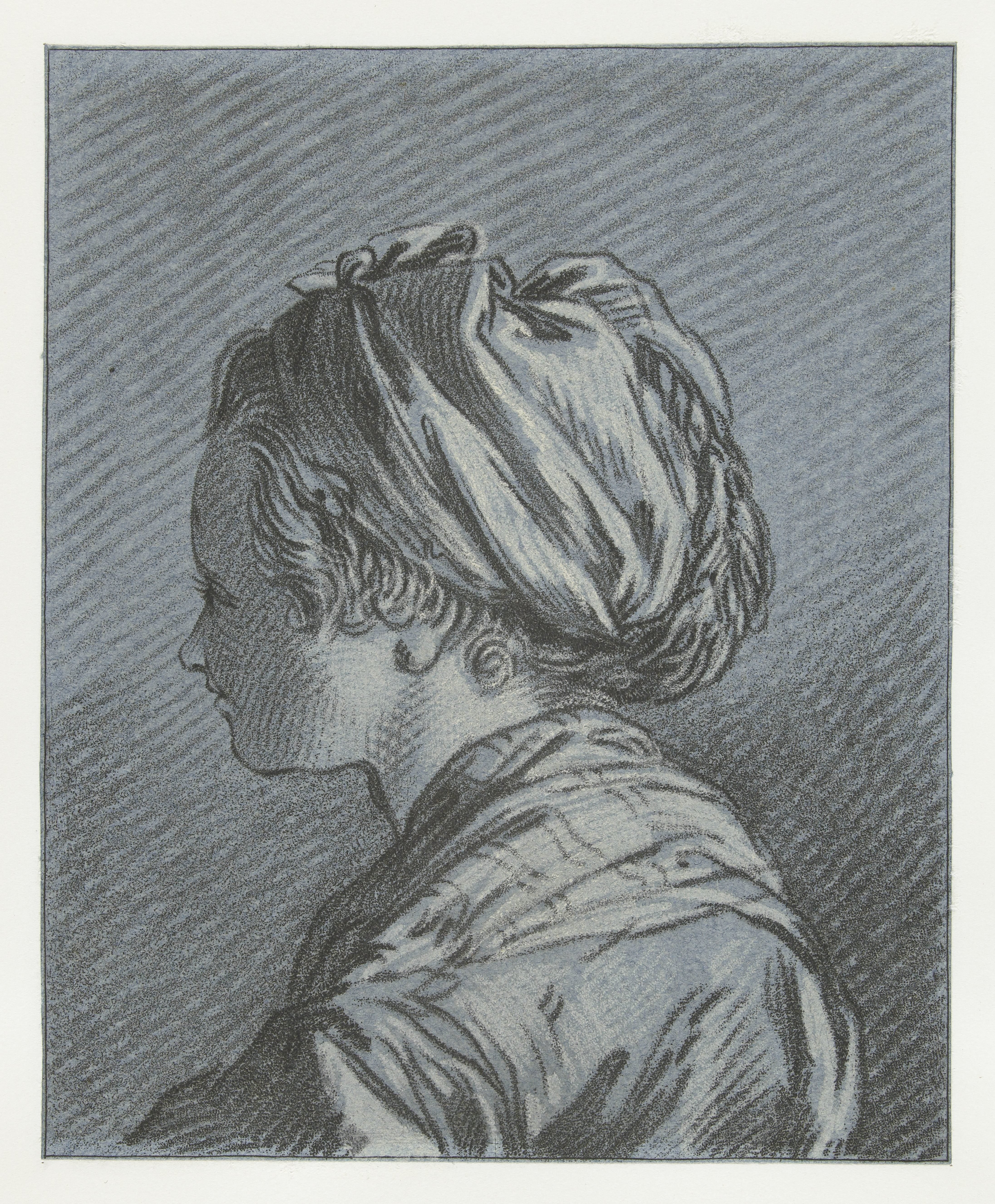 Portret van een Moskovisch dienstmeisje