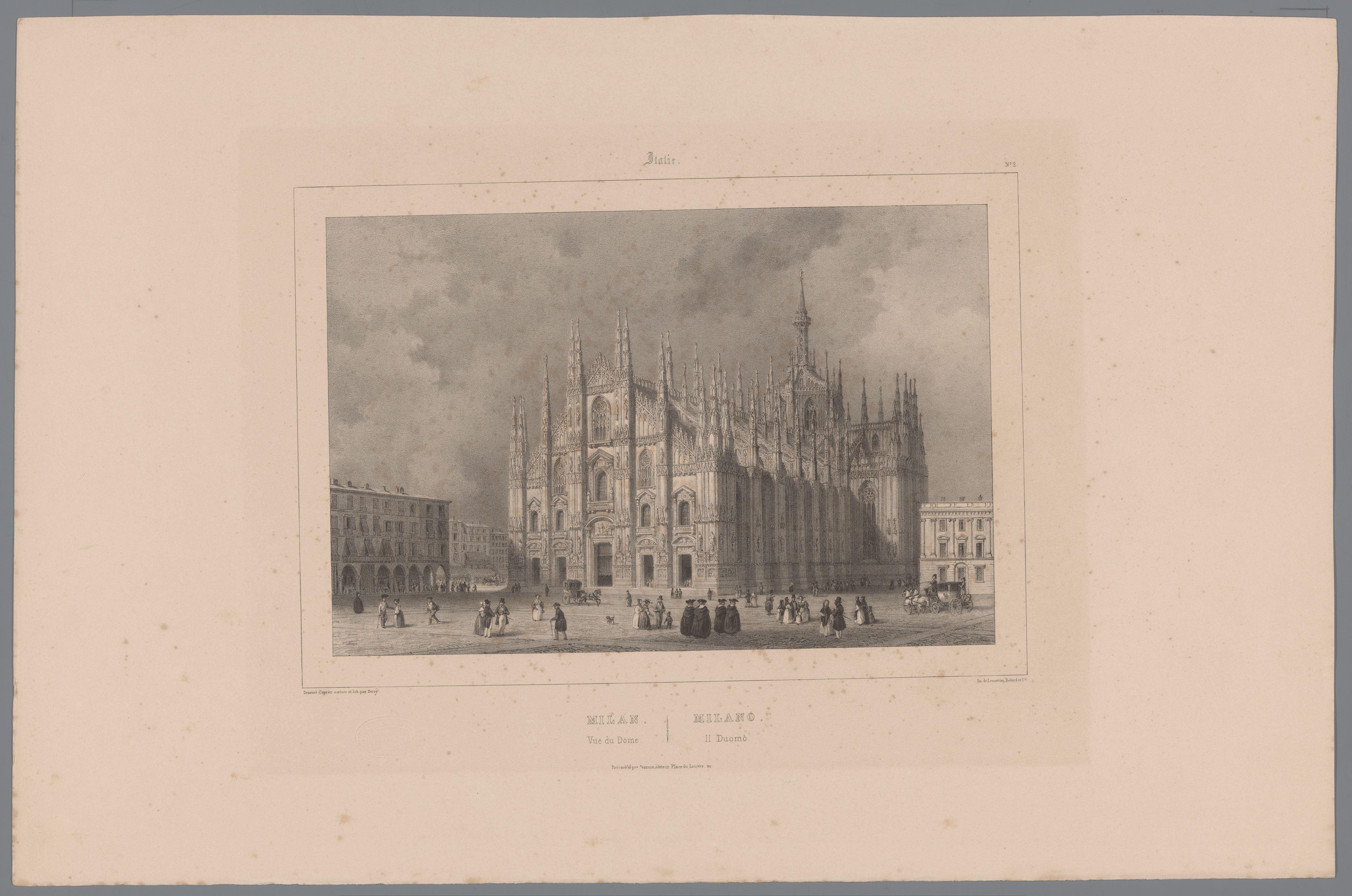 Zicht op de Dom van Milaan