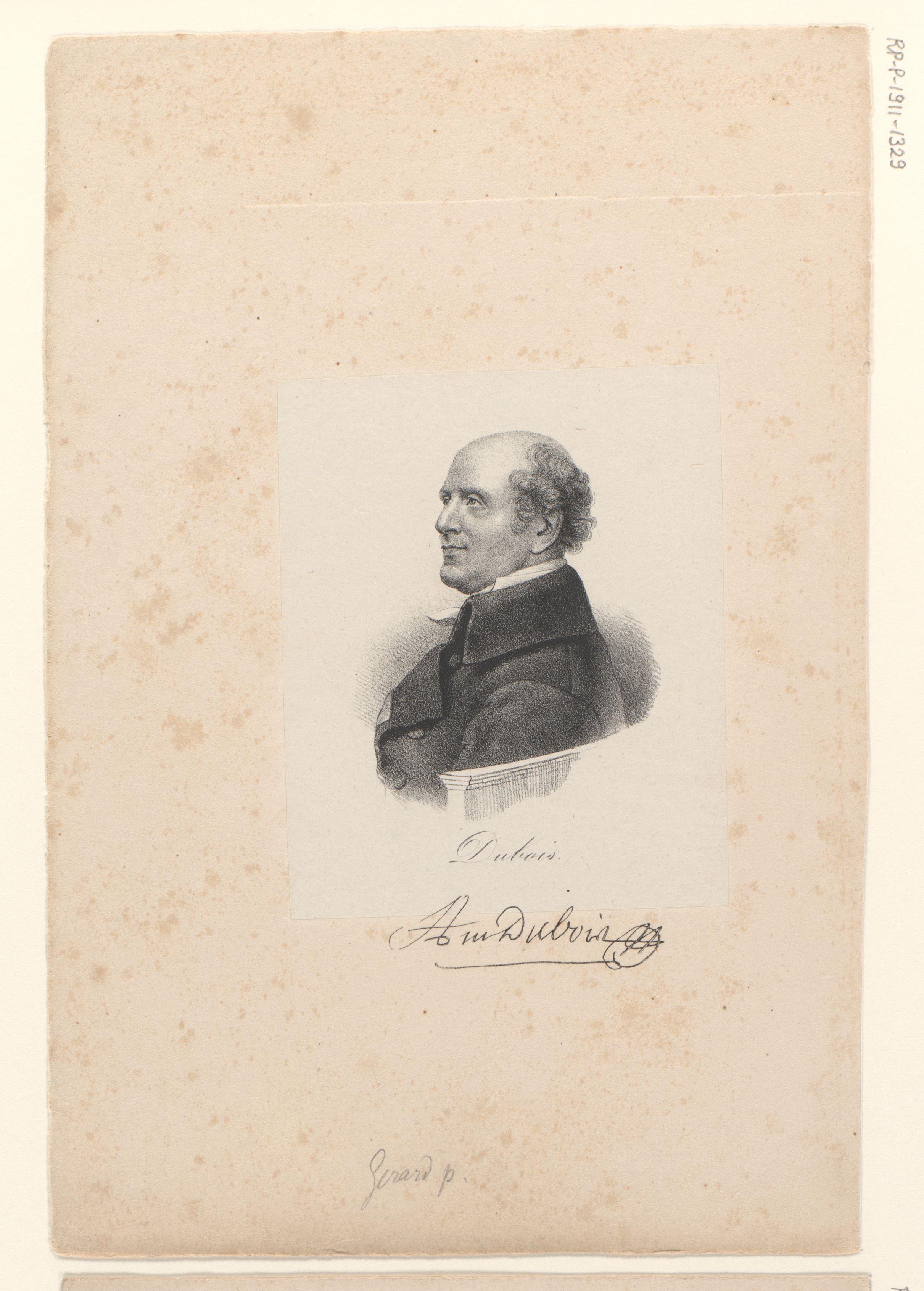 Portret van Antoine Dubois