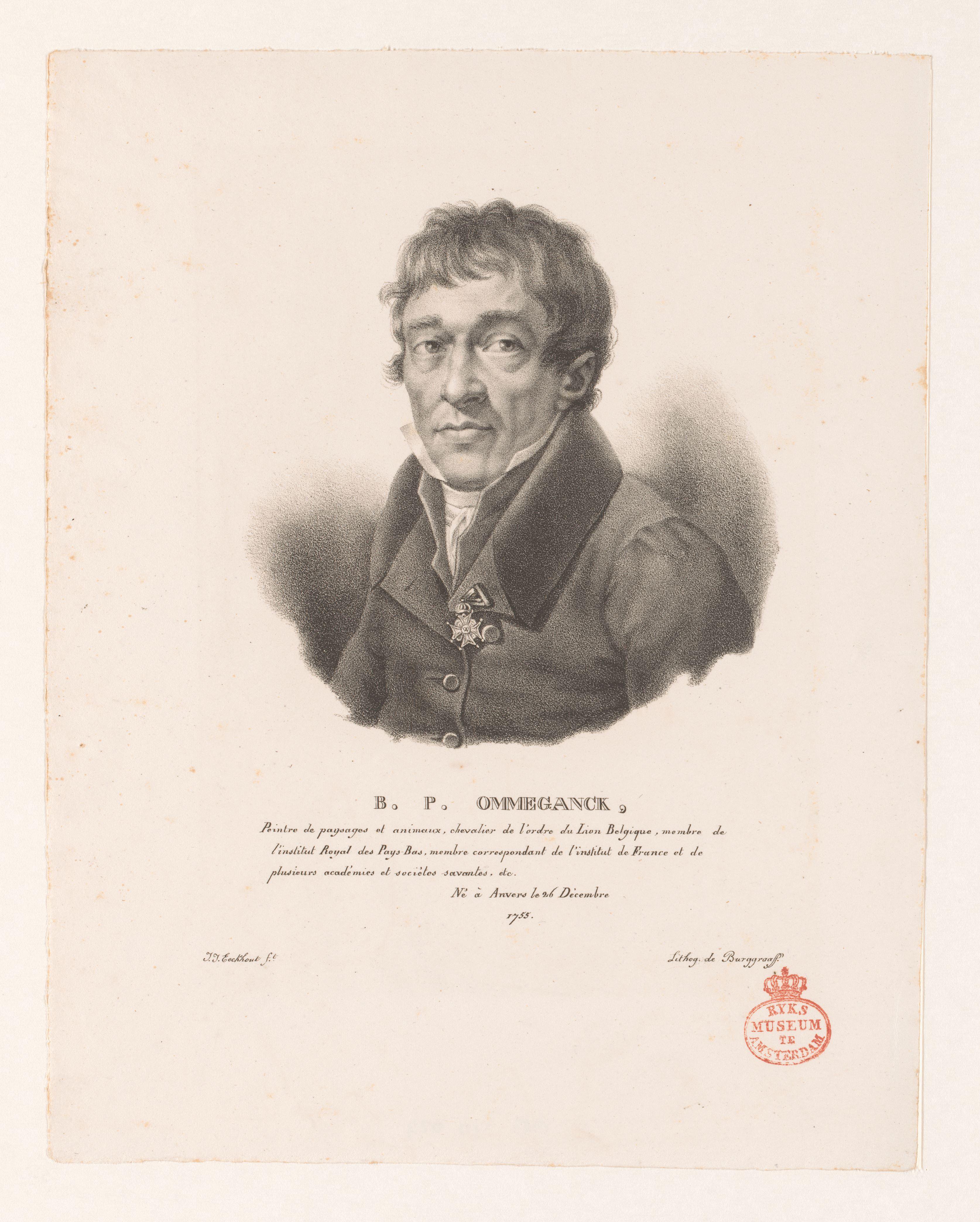 Portret van Balthasar Paul Ommeganck