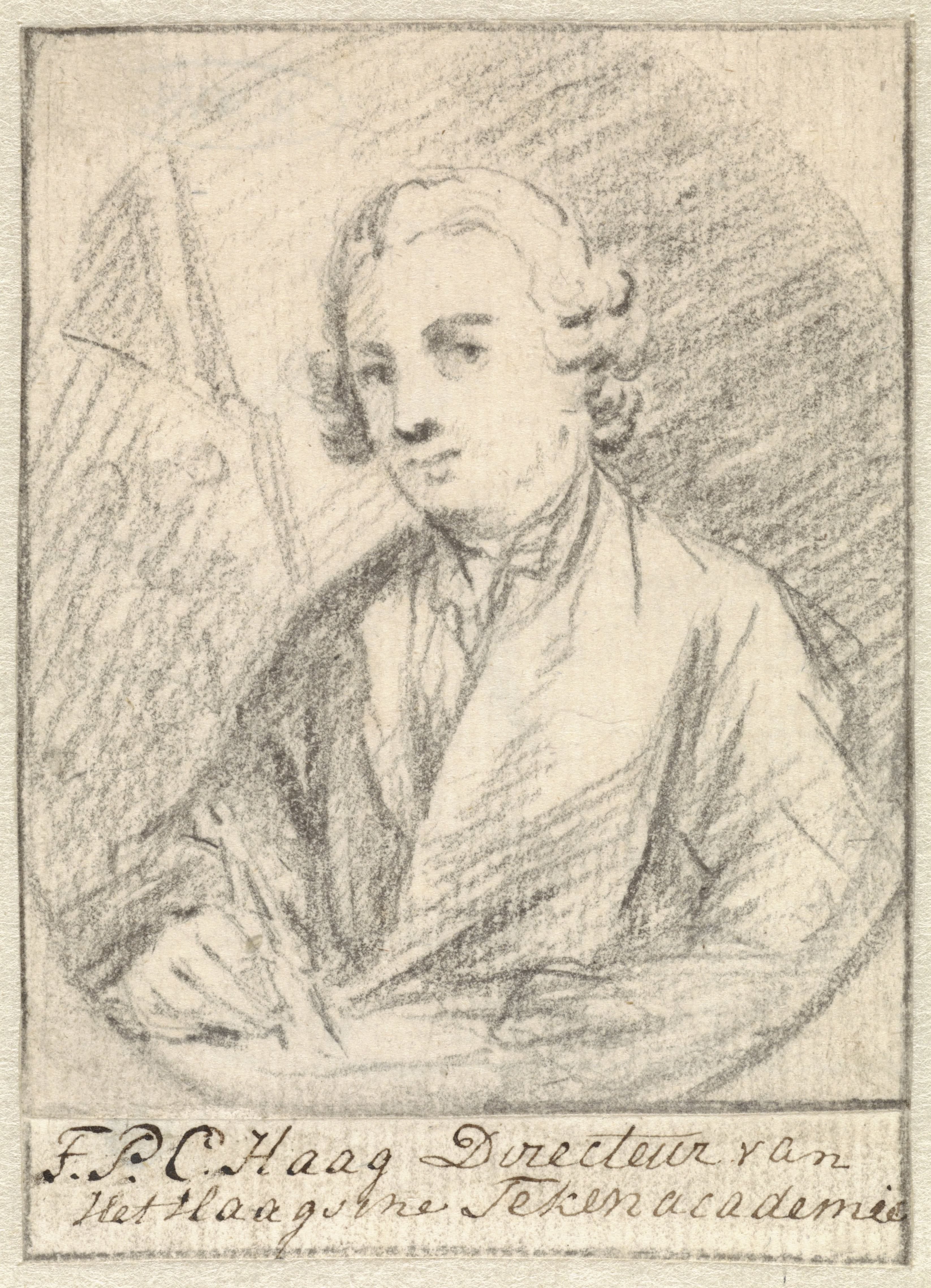 Zelfportret van Tethart Philip Christian Haag