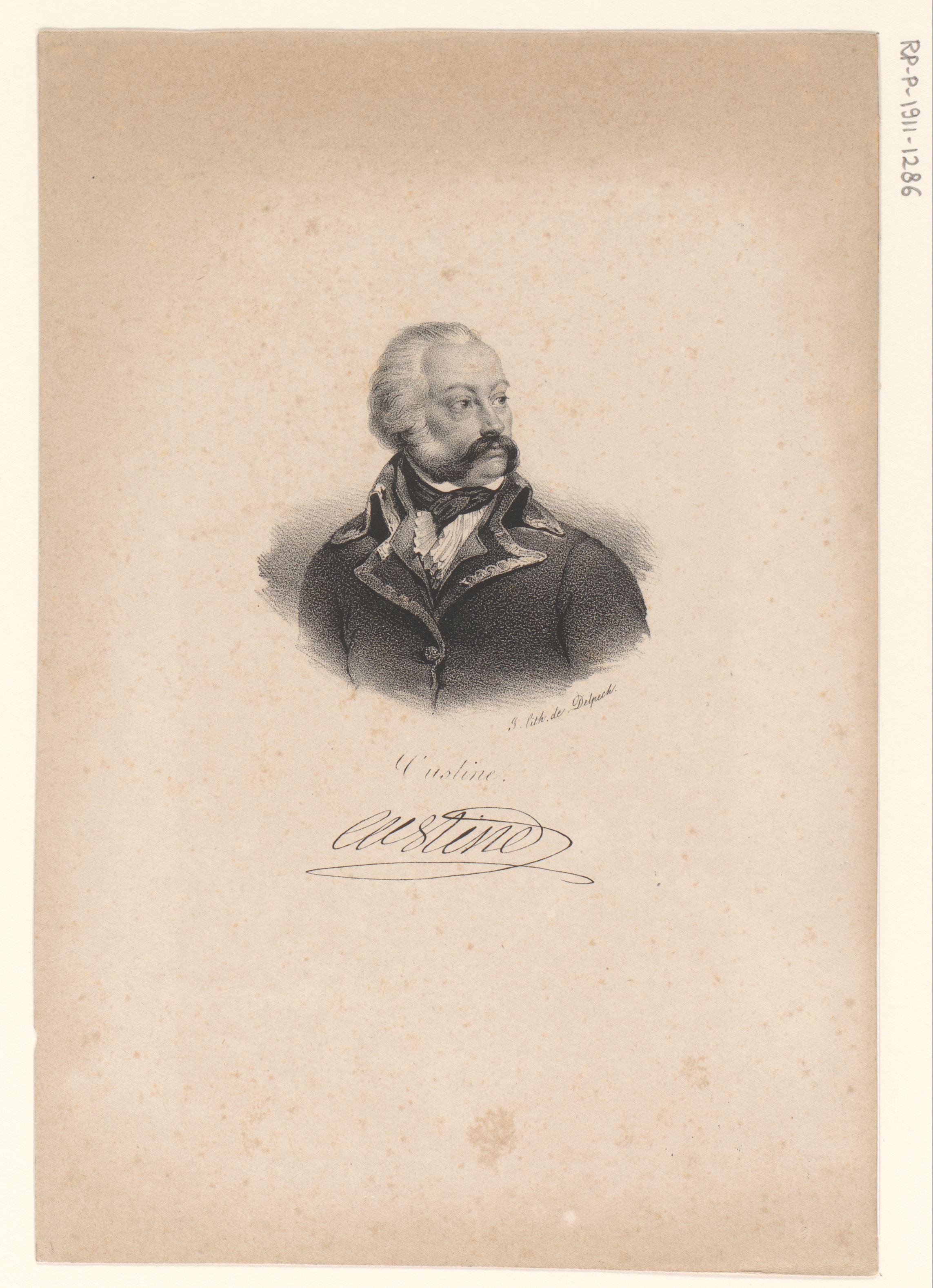 Portret van Adam-Philippe de Custine