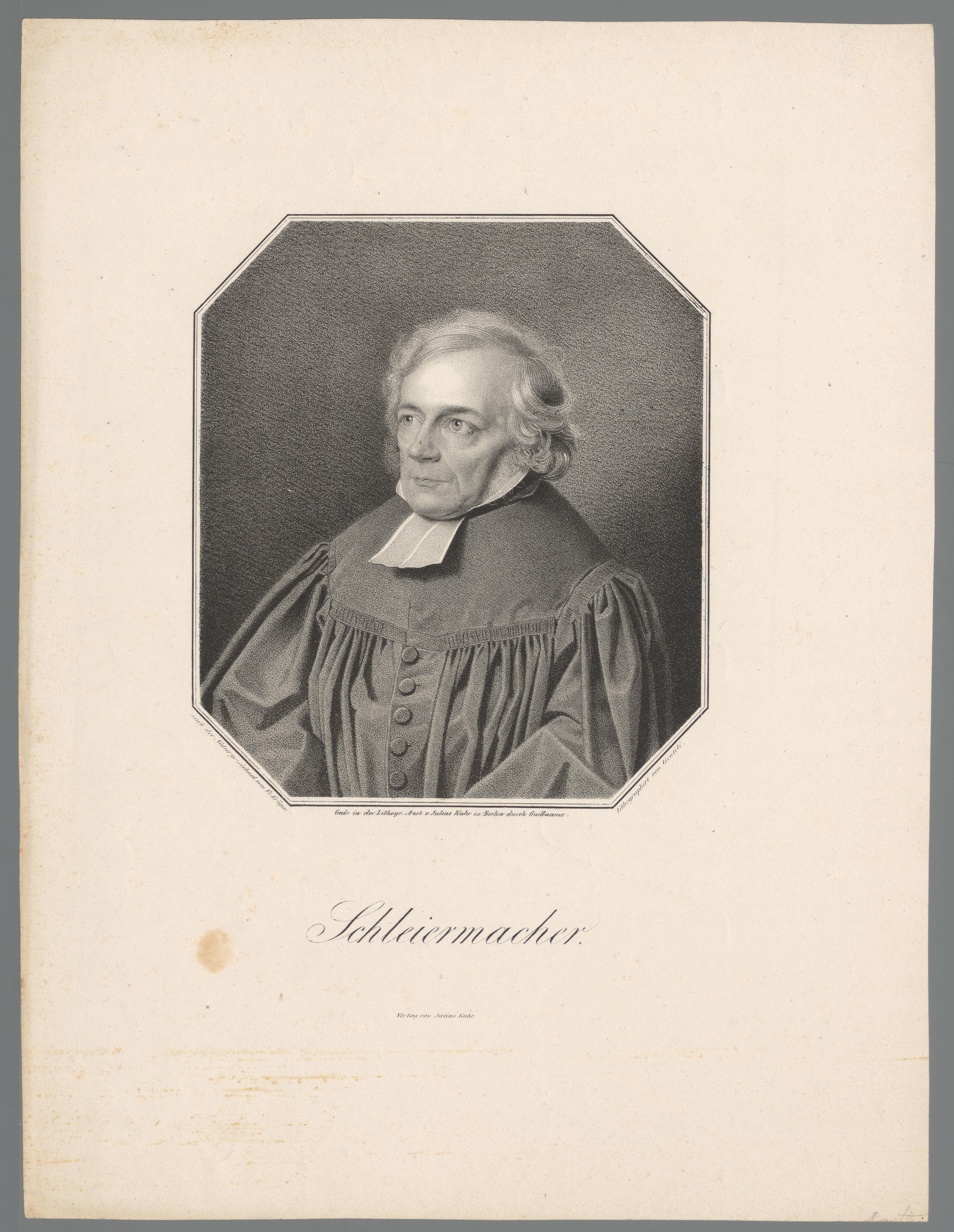 Portret van Friedrich Ernst Daniel Schleiermacher