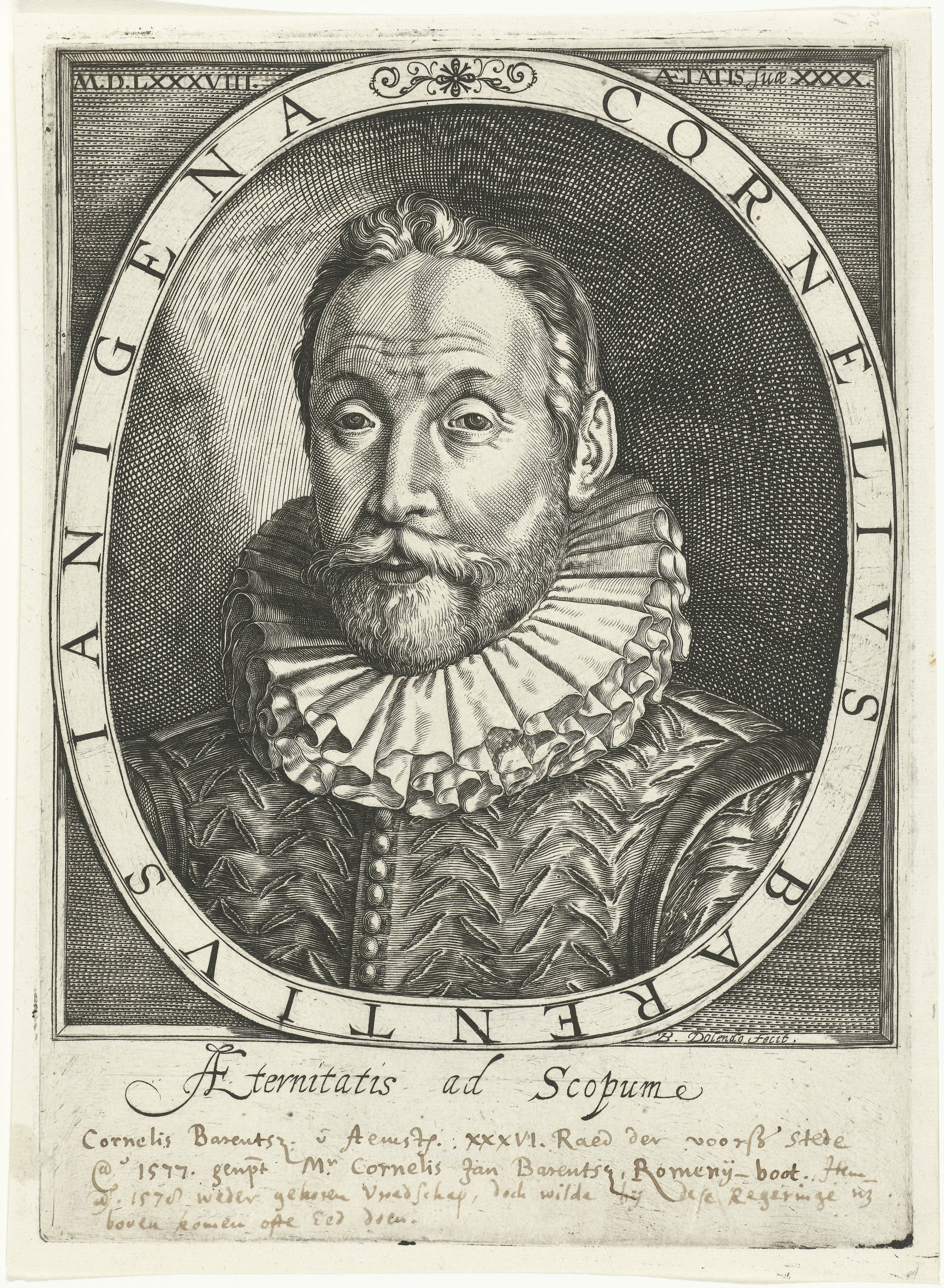 Portret van Cornelis Jan Barents op 40-jarige leeftijd