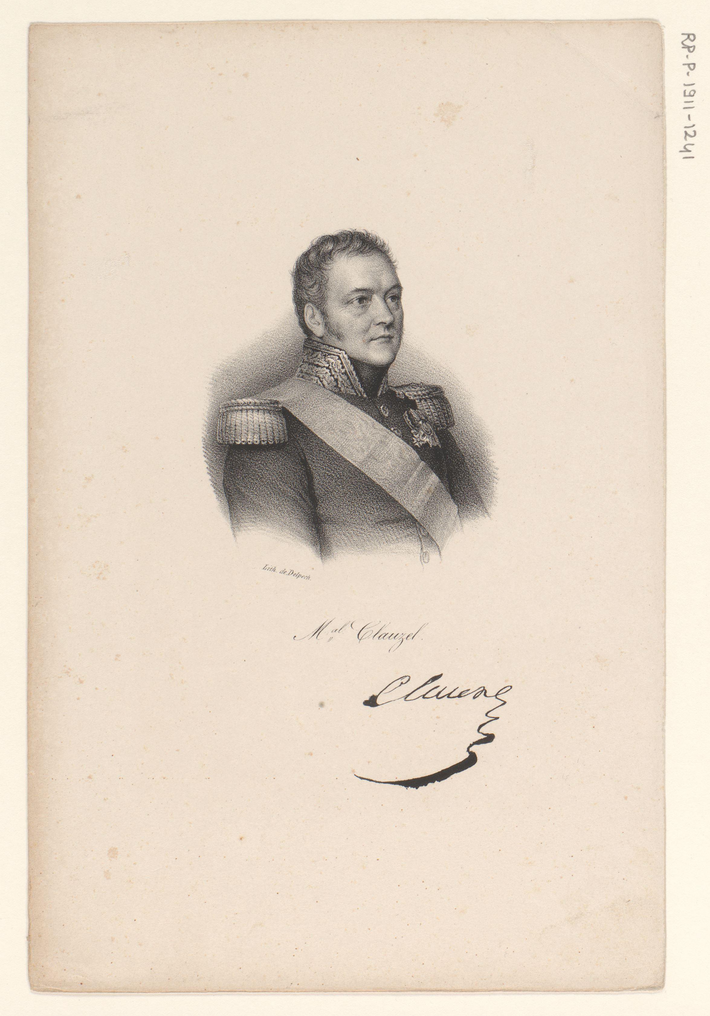 Portret van Bertrand Clauzel