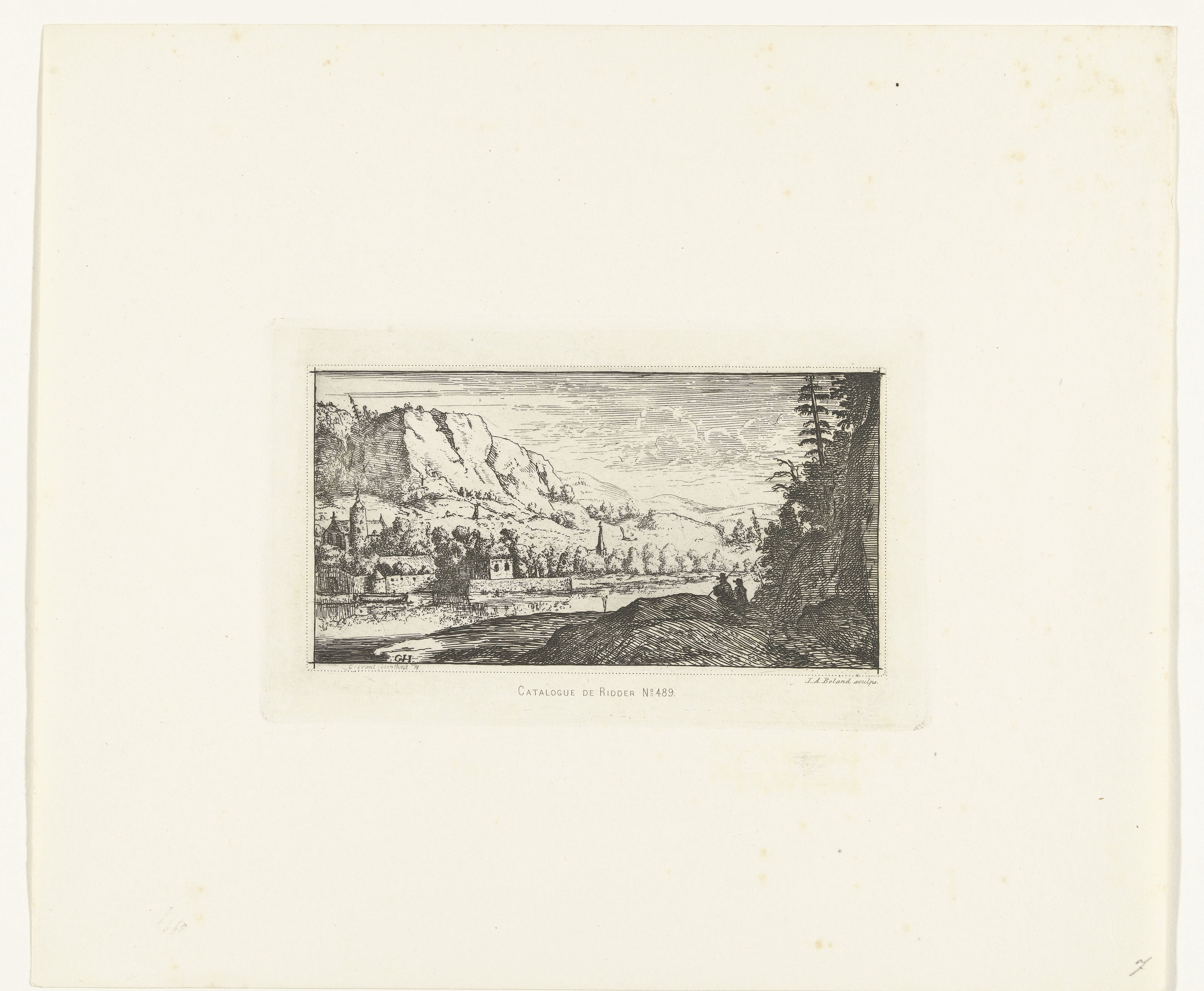 Bergachtig landschap met rivier