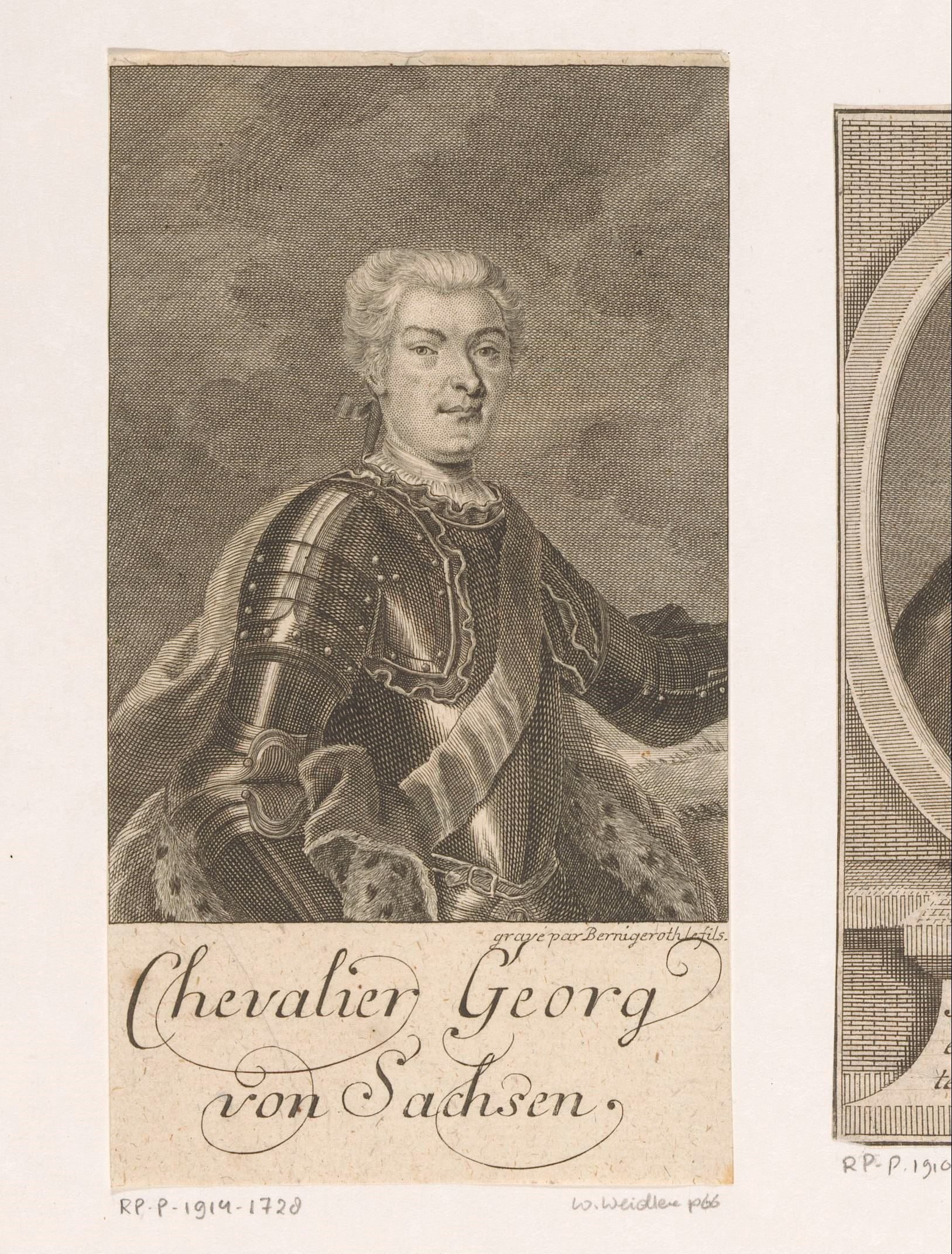 Portret van Johann Georg von Sachsen