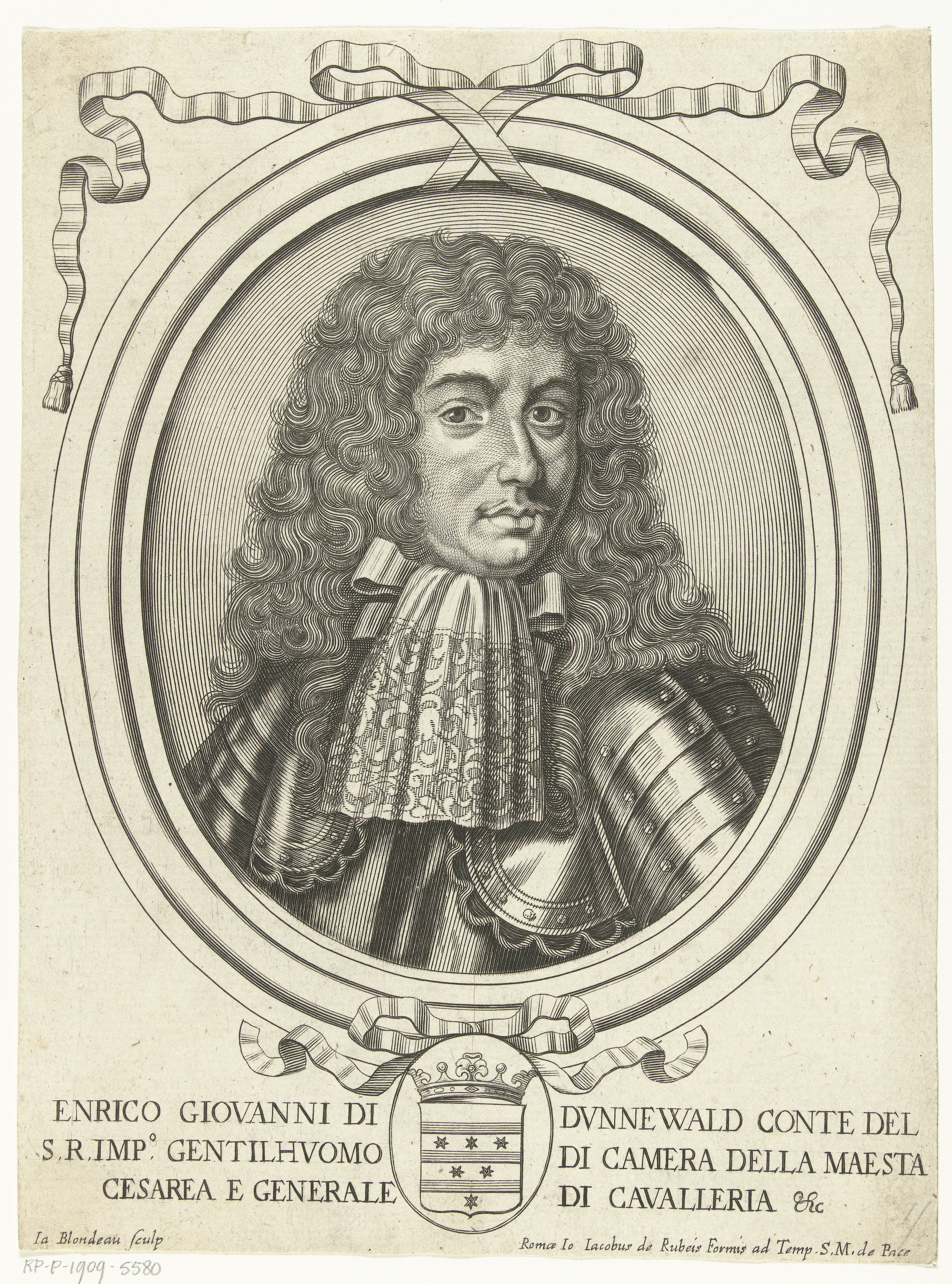 Portret van graaf Enrico Giovanni Dunnewald