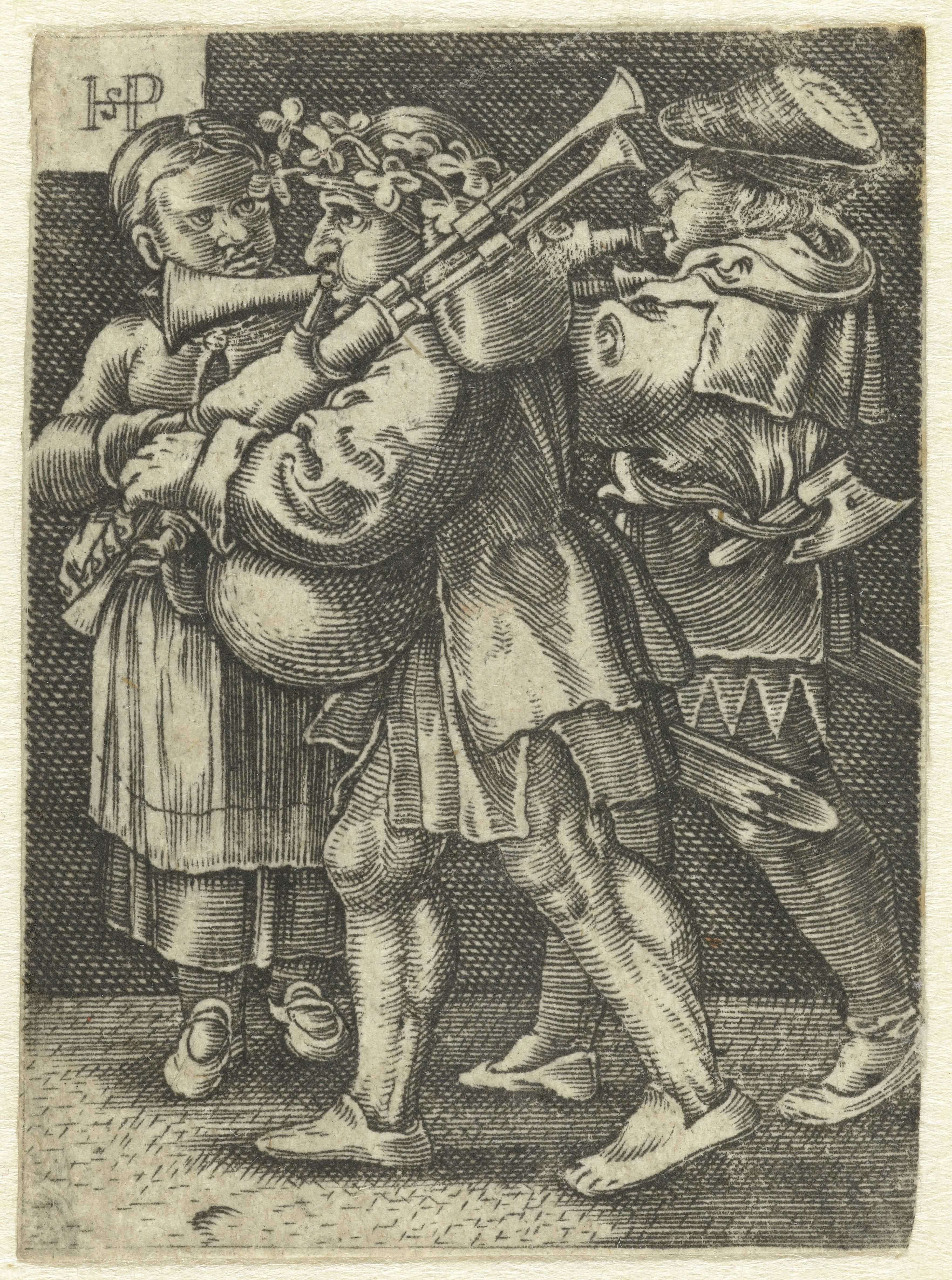 Twee muzikanten en een meisje