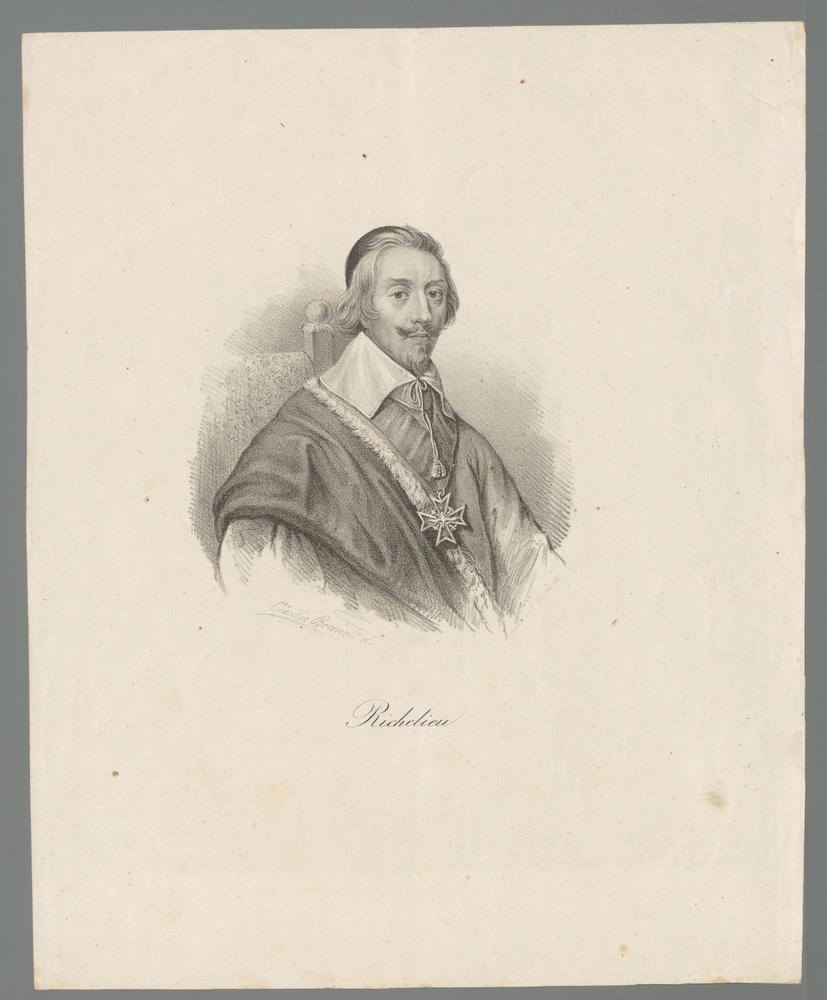Portret van Armand-Jean du Plessis Richelieu