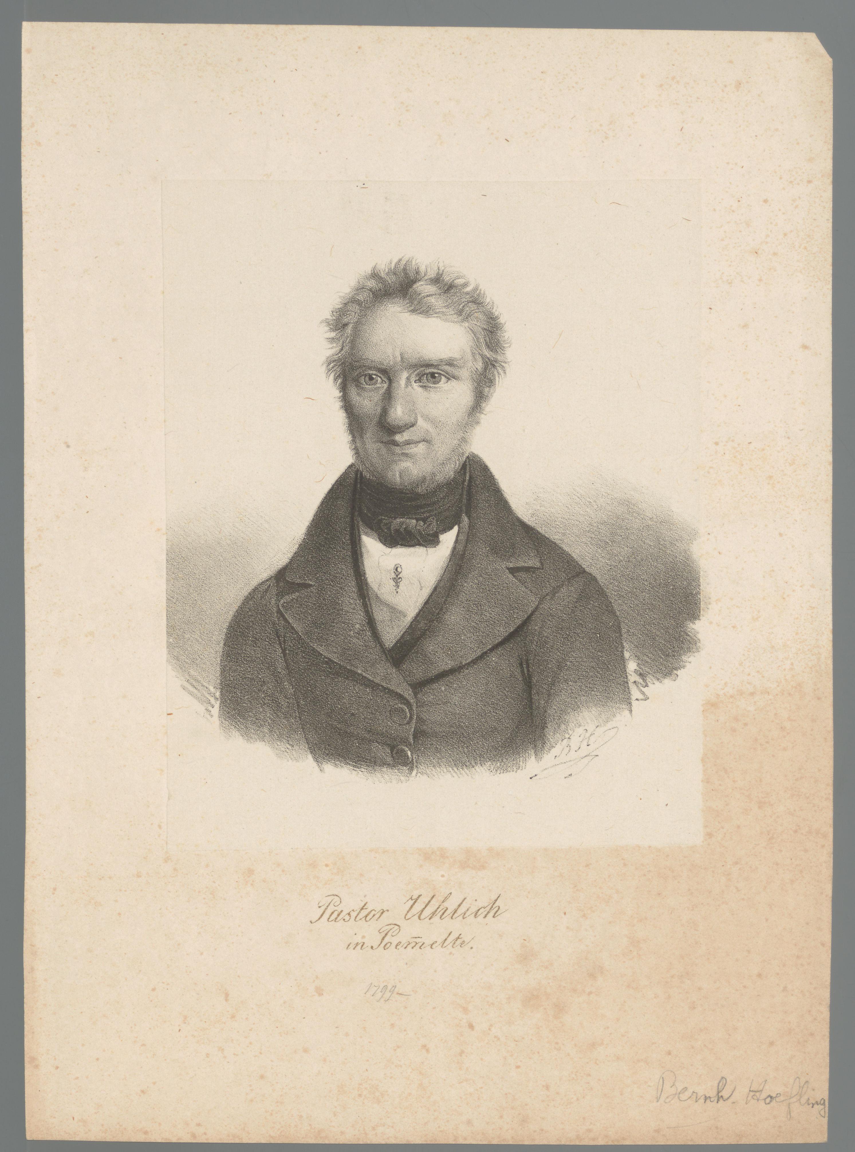 Portret van Leberecht Uhlich