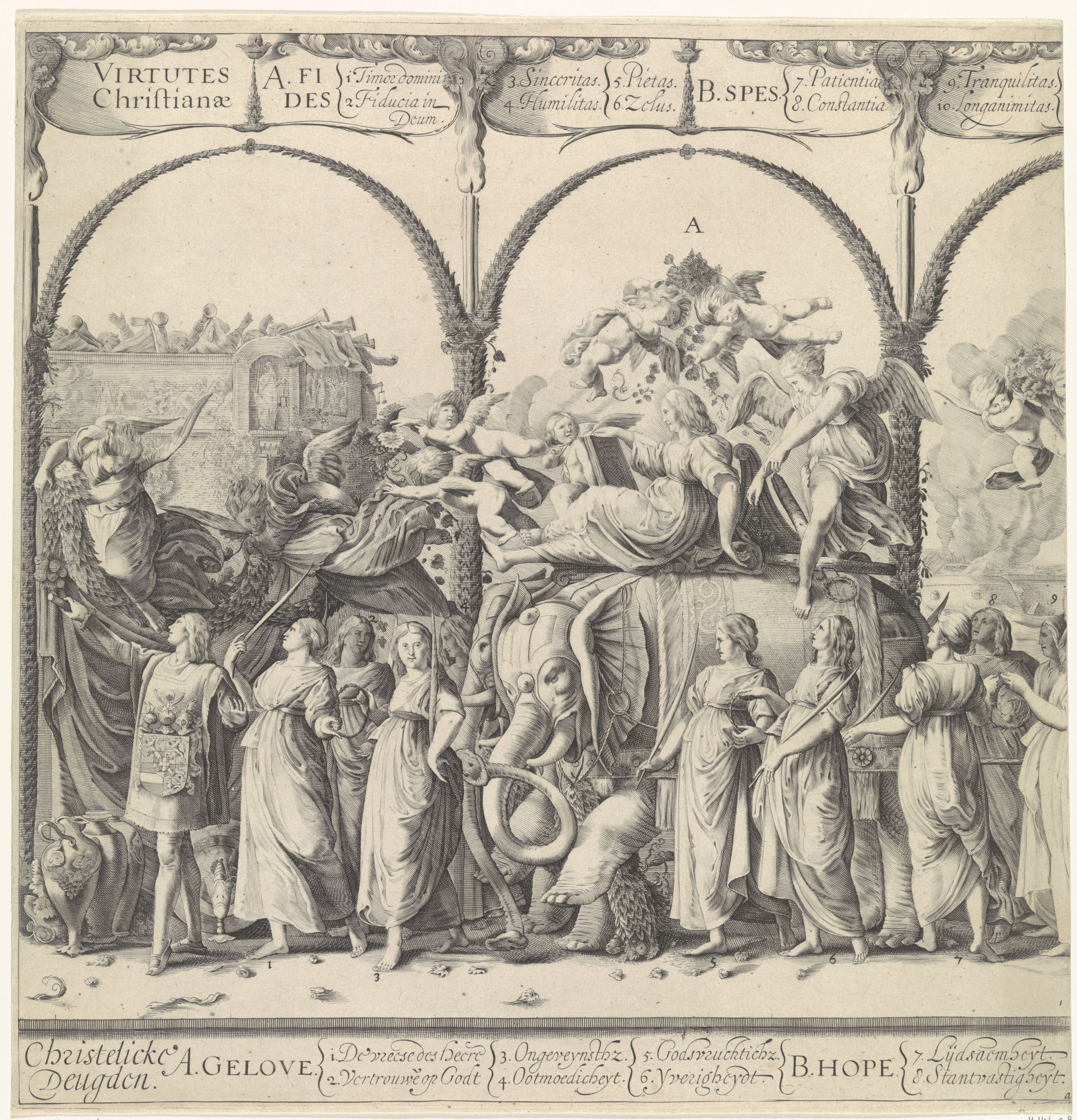 Triomftocht van Willem van Oranje, linkerplaat