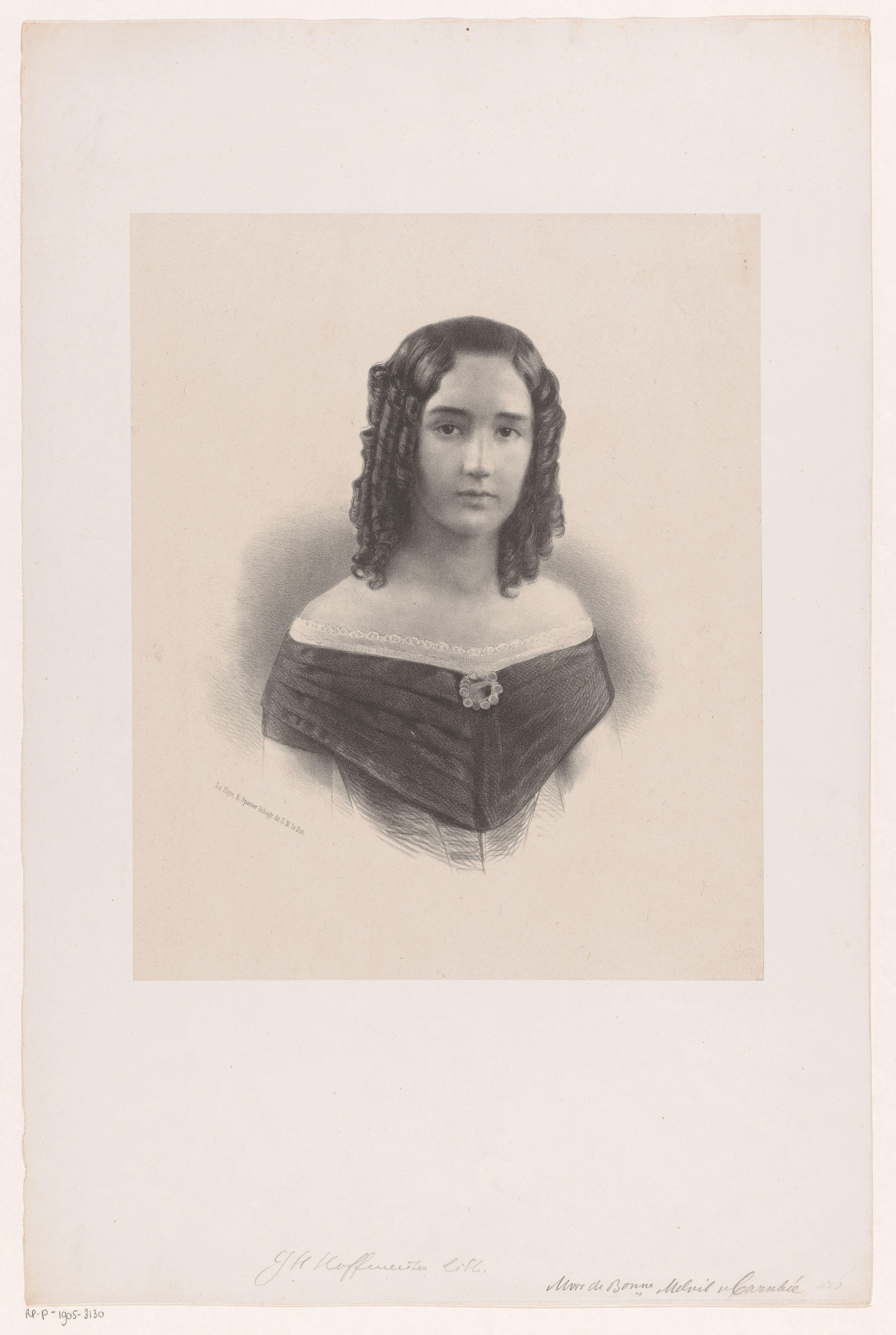 Portret van een onbekende vrouw, mogelijk mevrouw Melvill van Carnbee