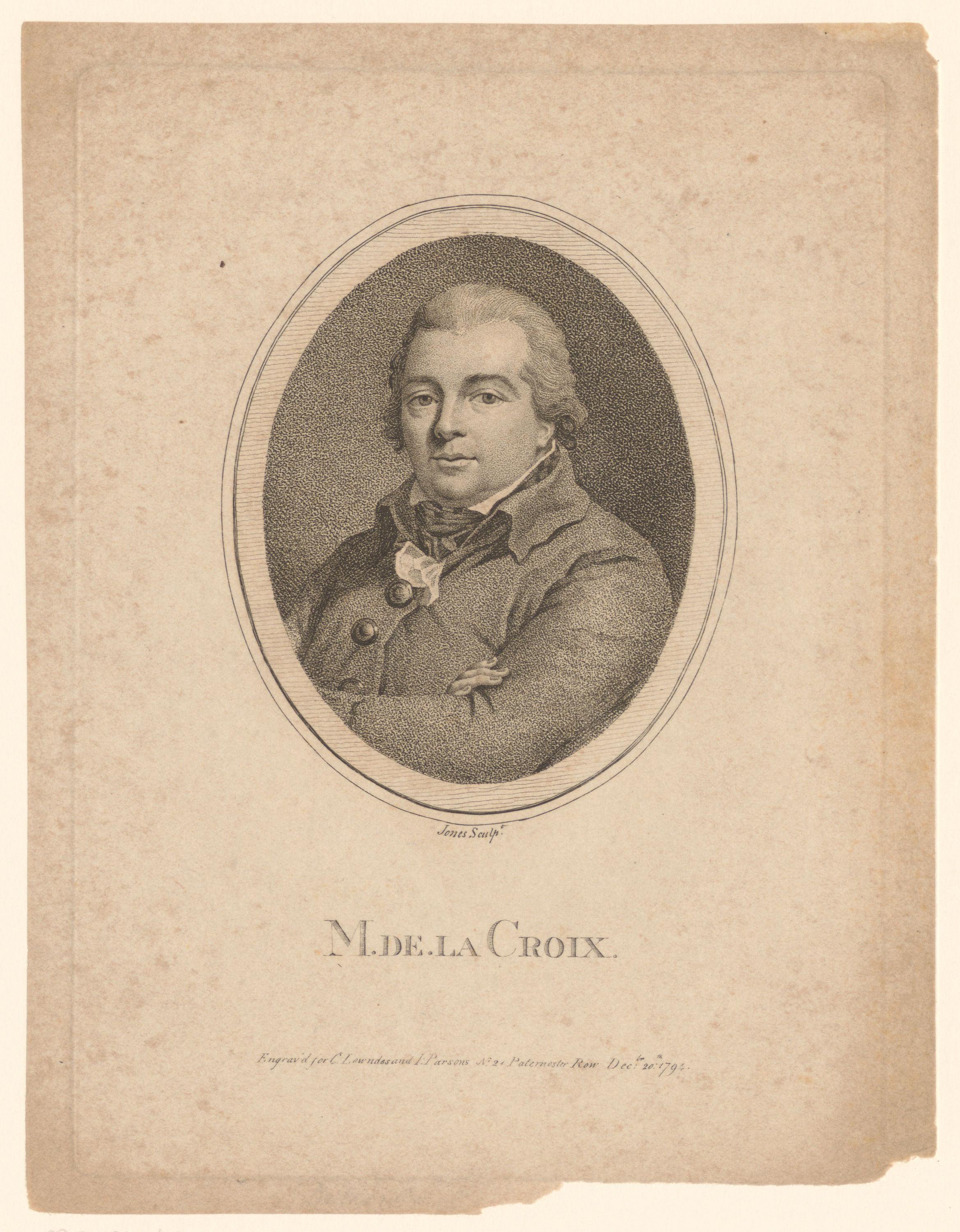 Portret van Charles-Maurice Delacroix