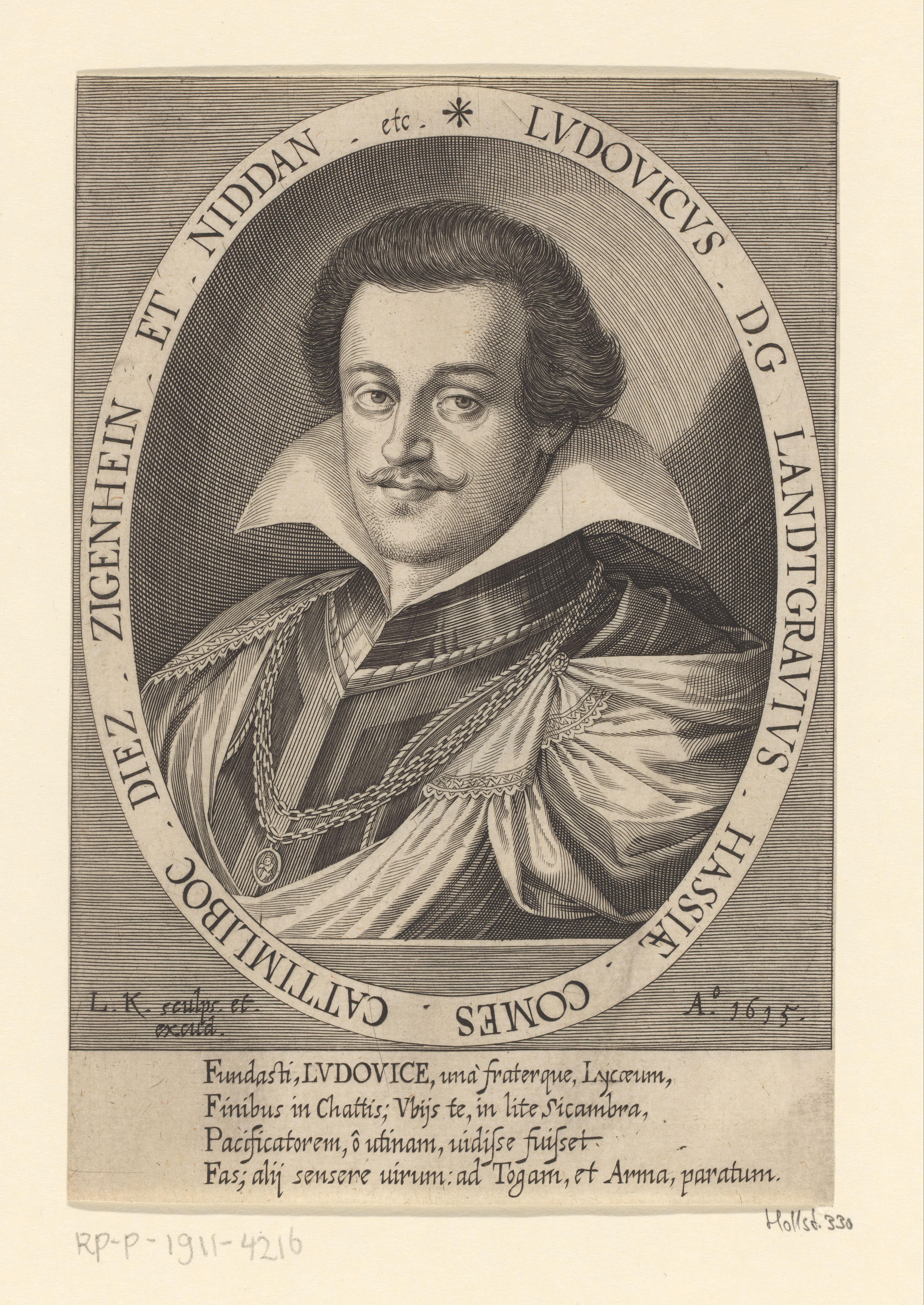 Portret van Ludwig V von Hessen-Darmstadt