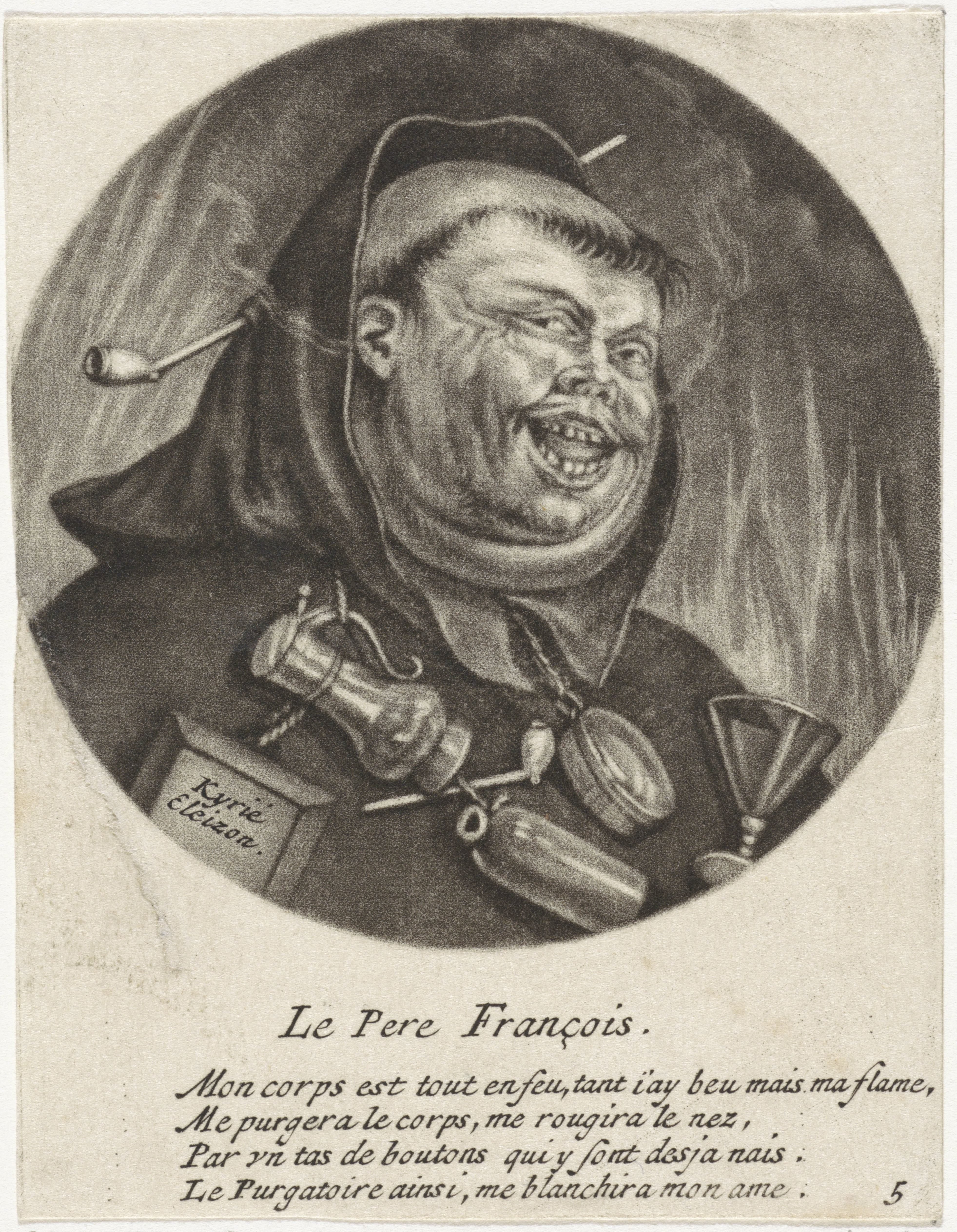 Caricatures of the French clergy under Louis XIV