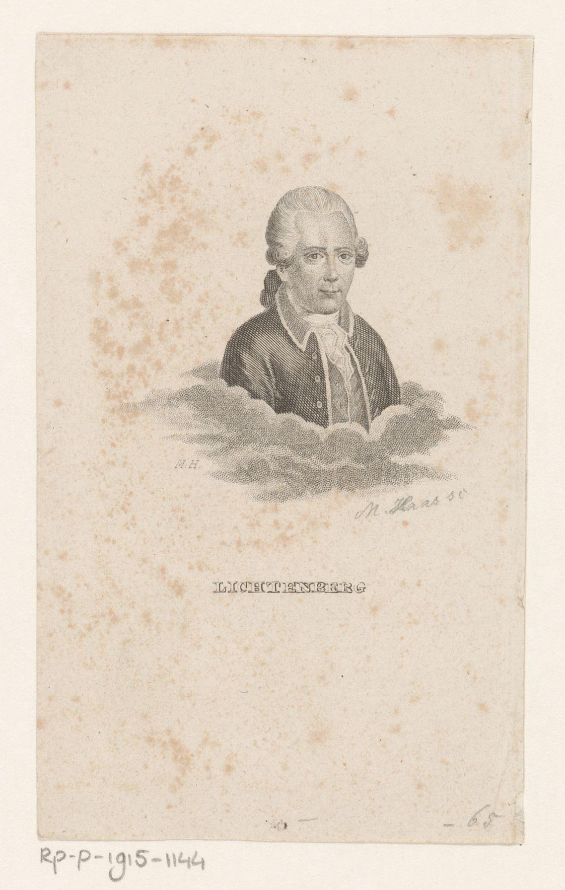 Portret van Georg Christoph Lichtenberg