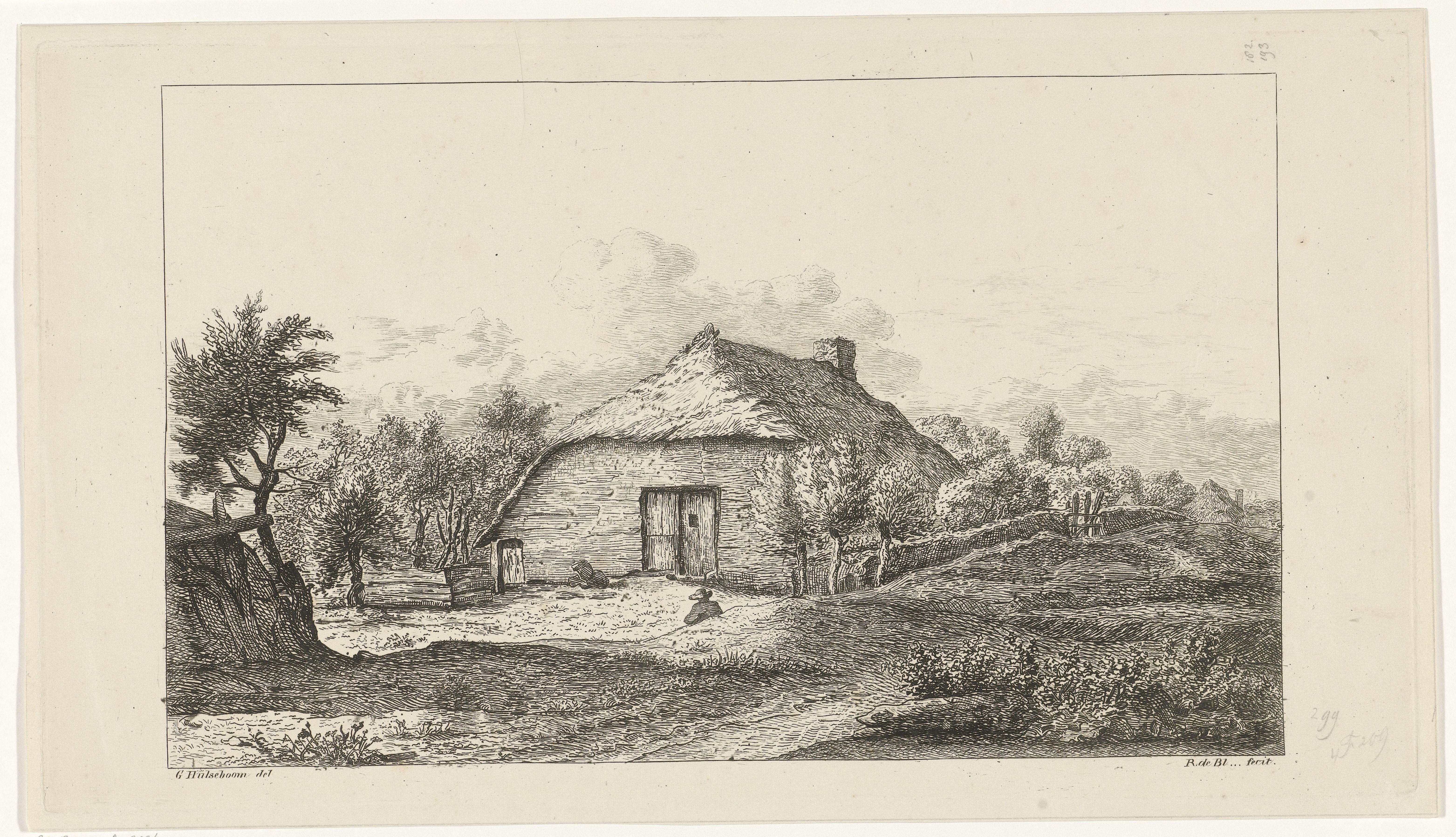 Boerderij met dak van stro