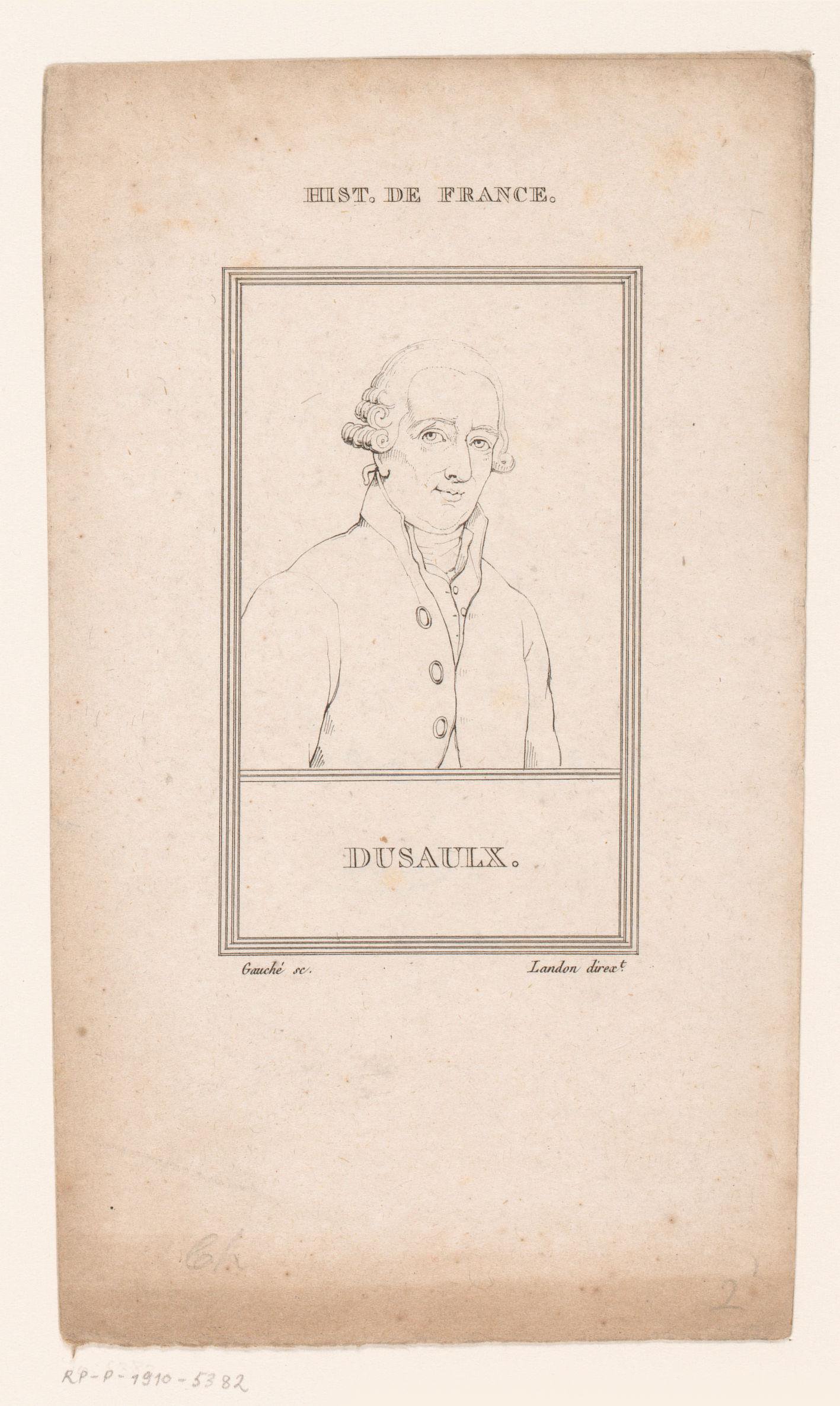Portret van Jean Dussaulx