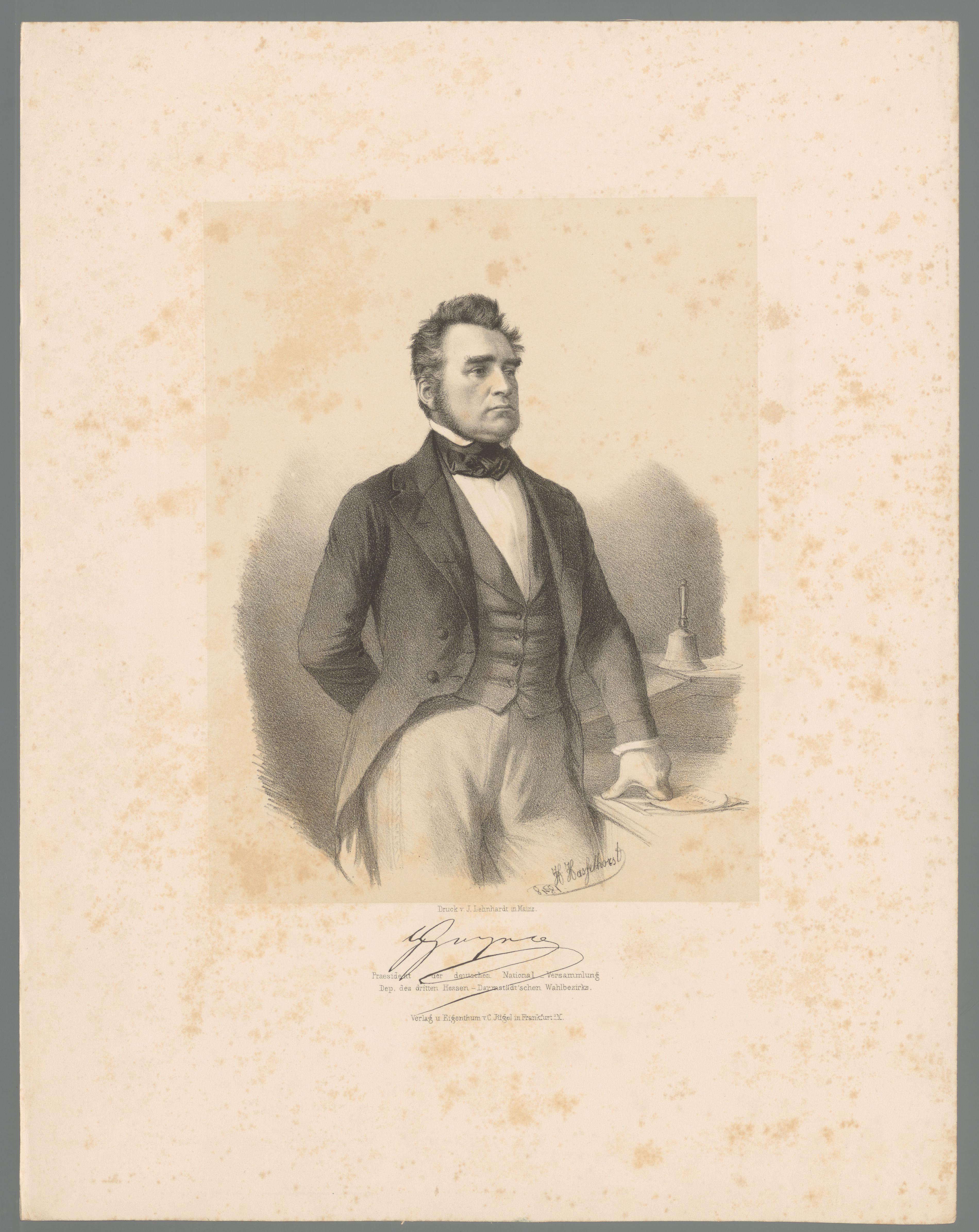 Portret van Heinrich von Gagern