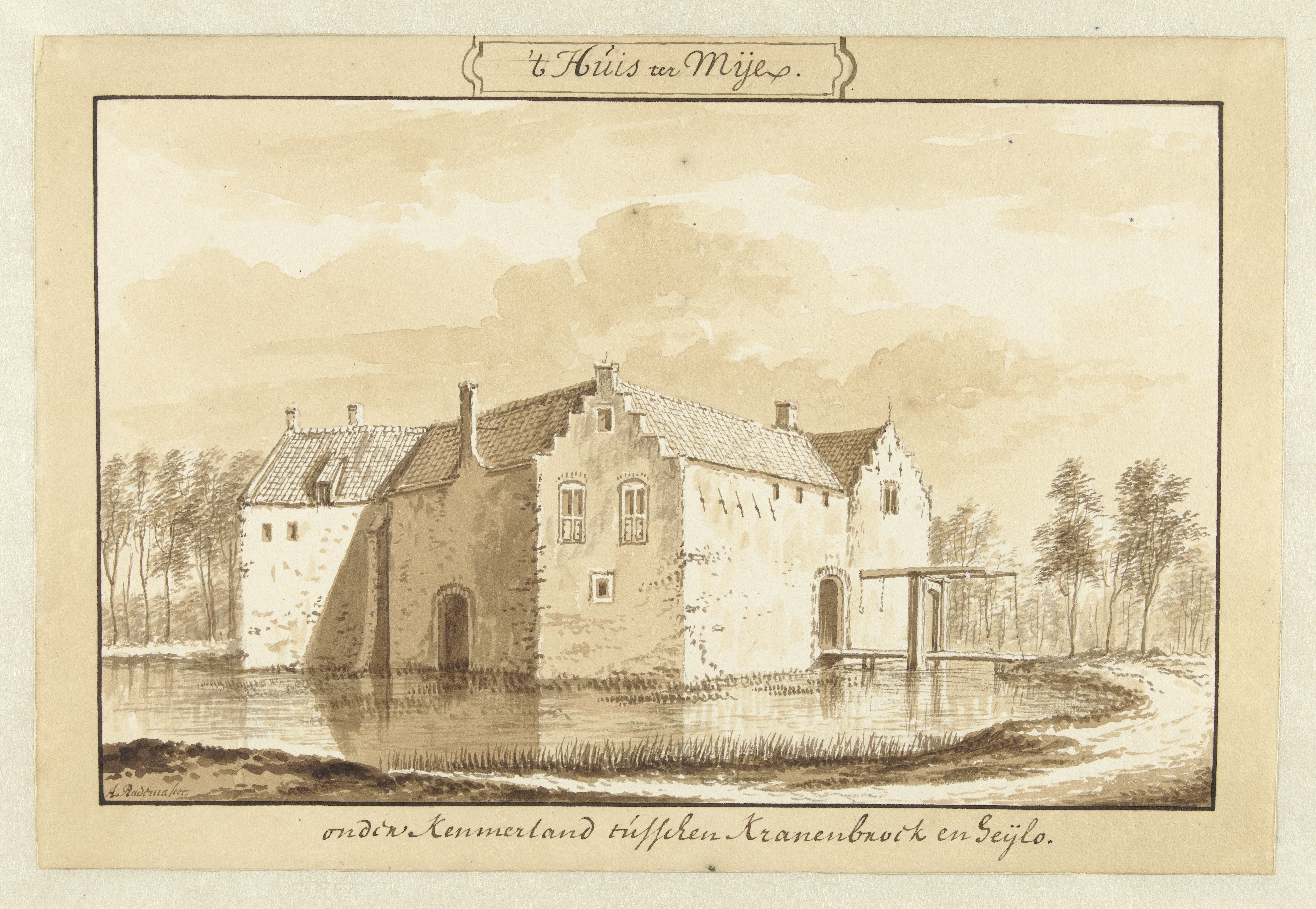 Gezicht op het Huis ter Mey in Kennemerland