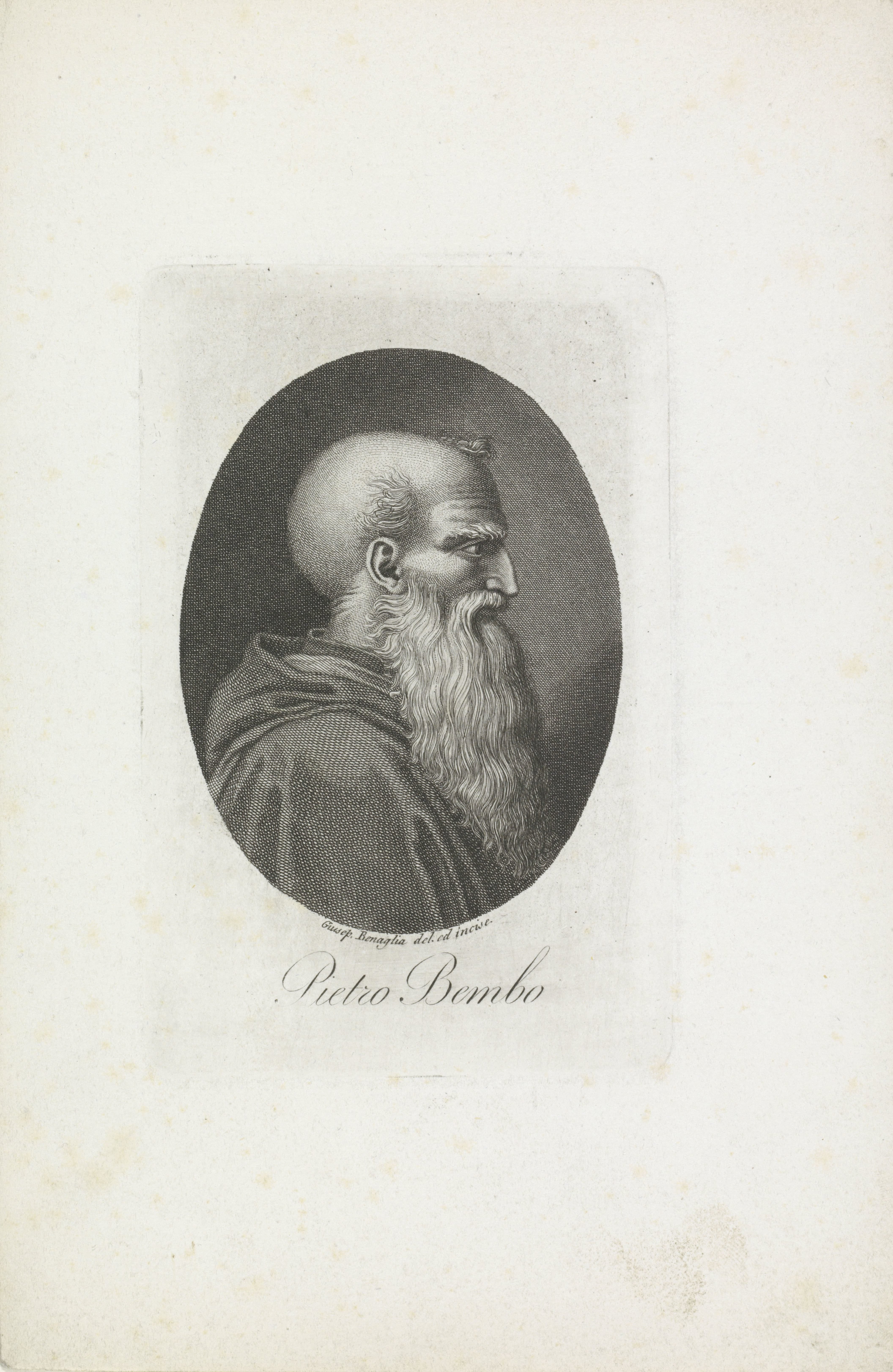 Portret van humanist en schrijver Pietro Bembo