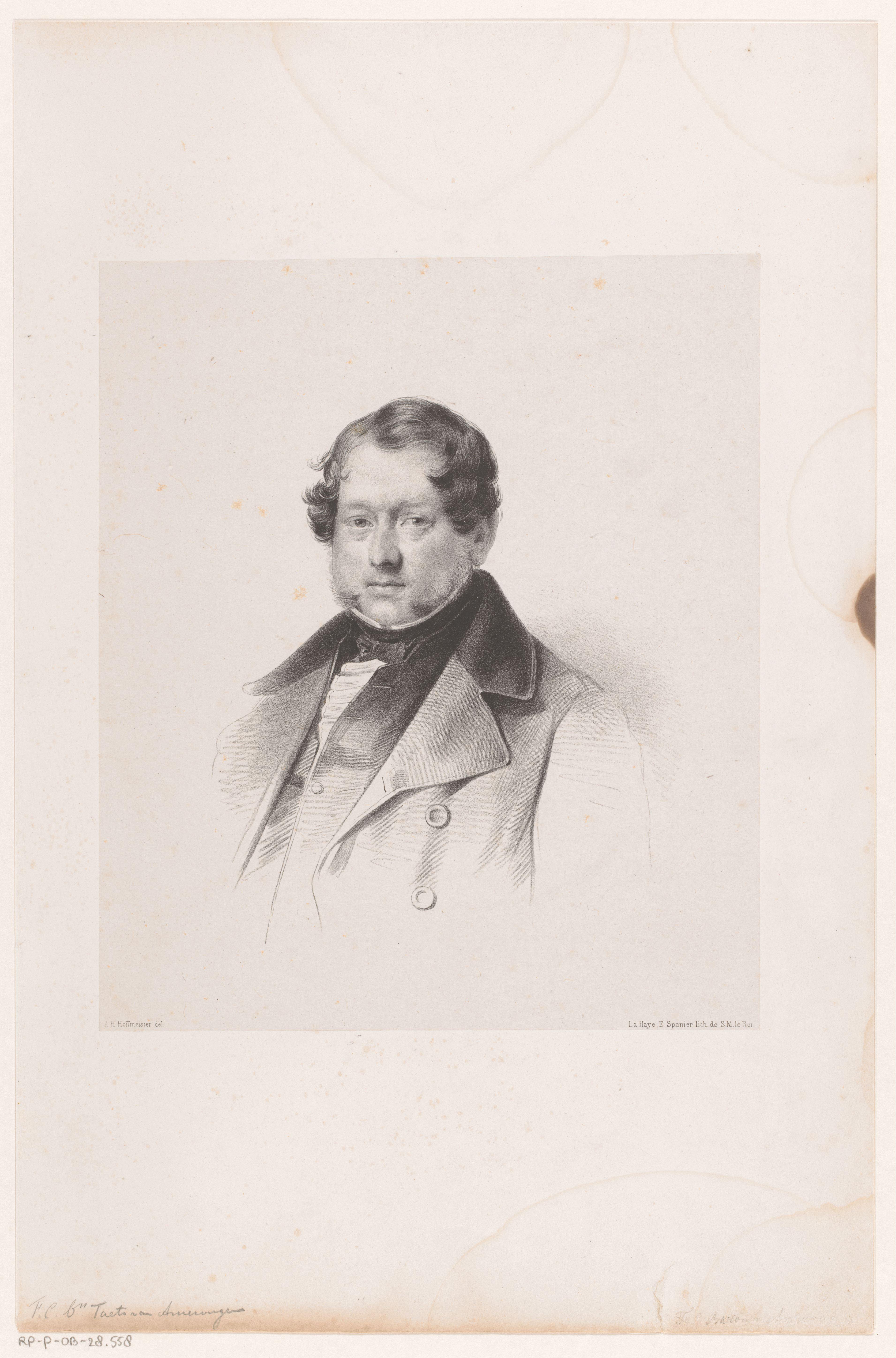 Portret van Frederik Christiaan Hendrik Taets van Amerongen
