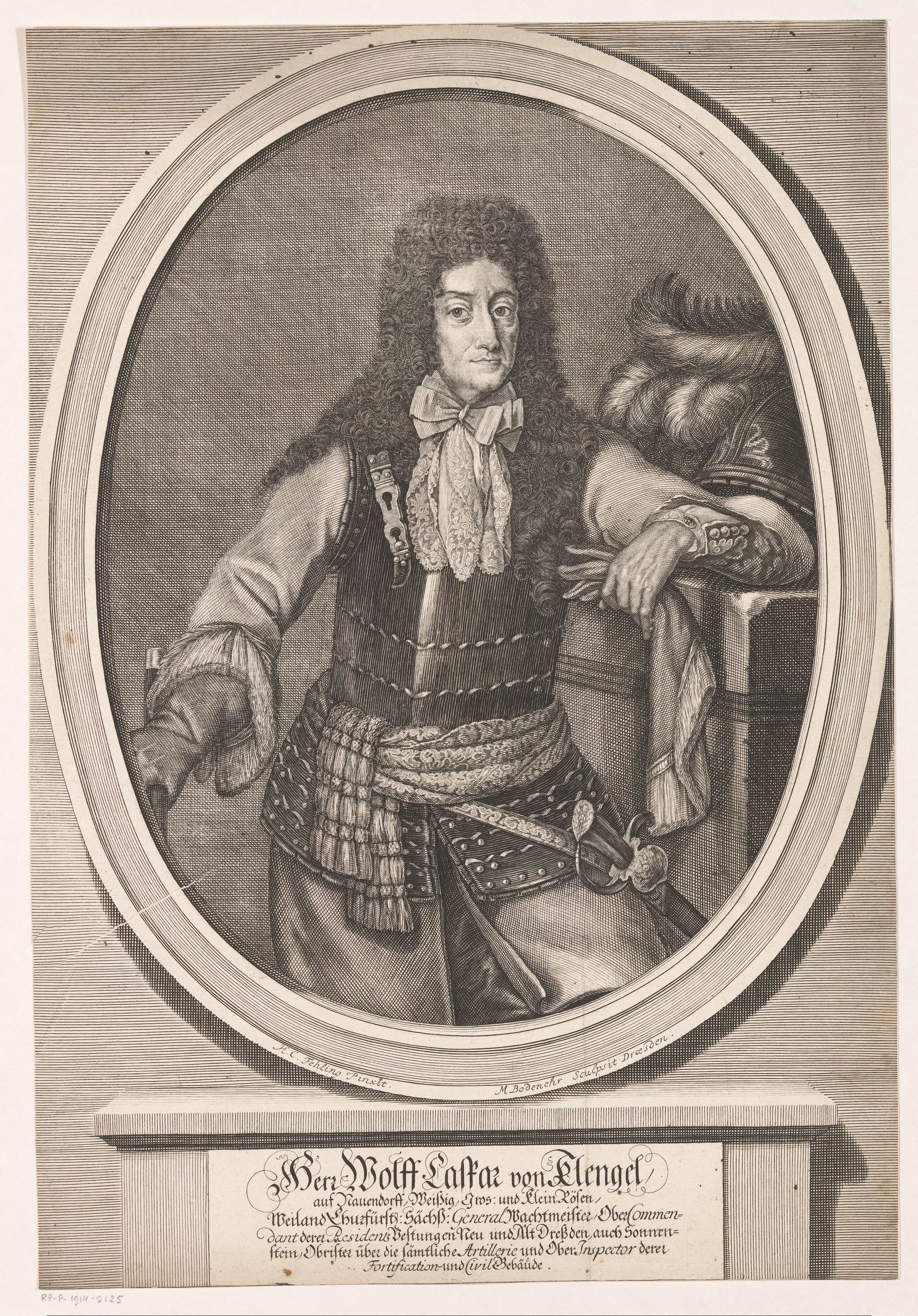 Portret van Wolf Caspar von Klengel