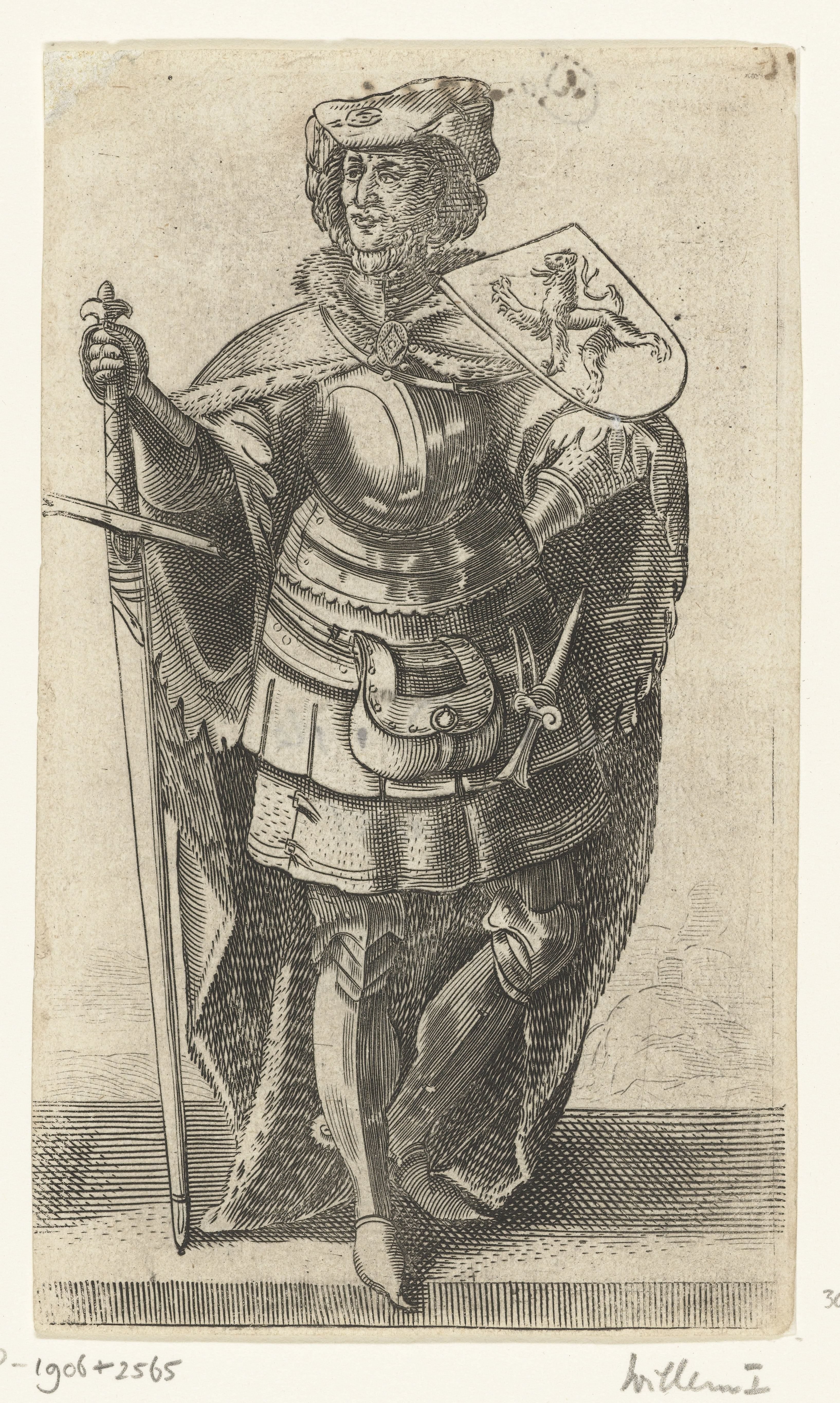Portret van Willem I, graaf van Holland