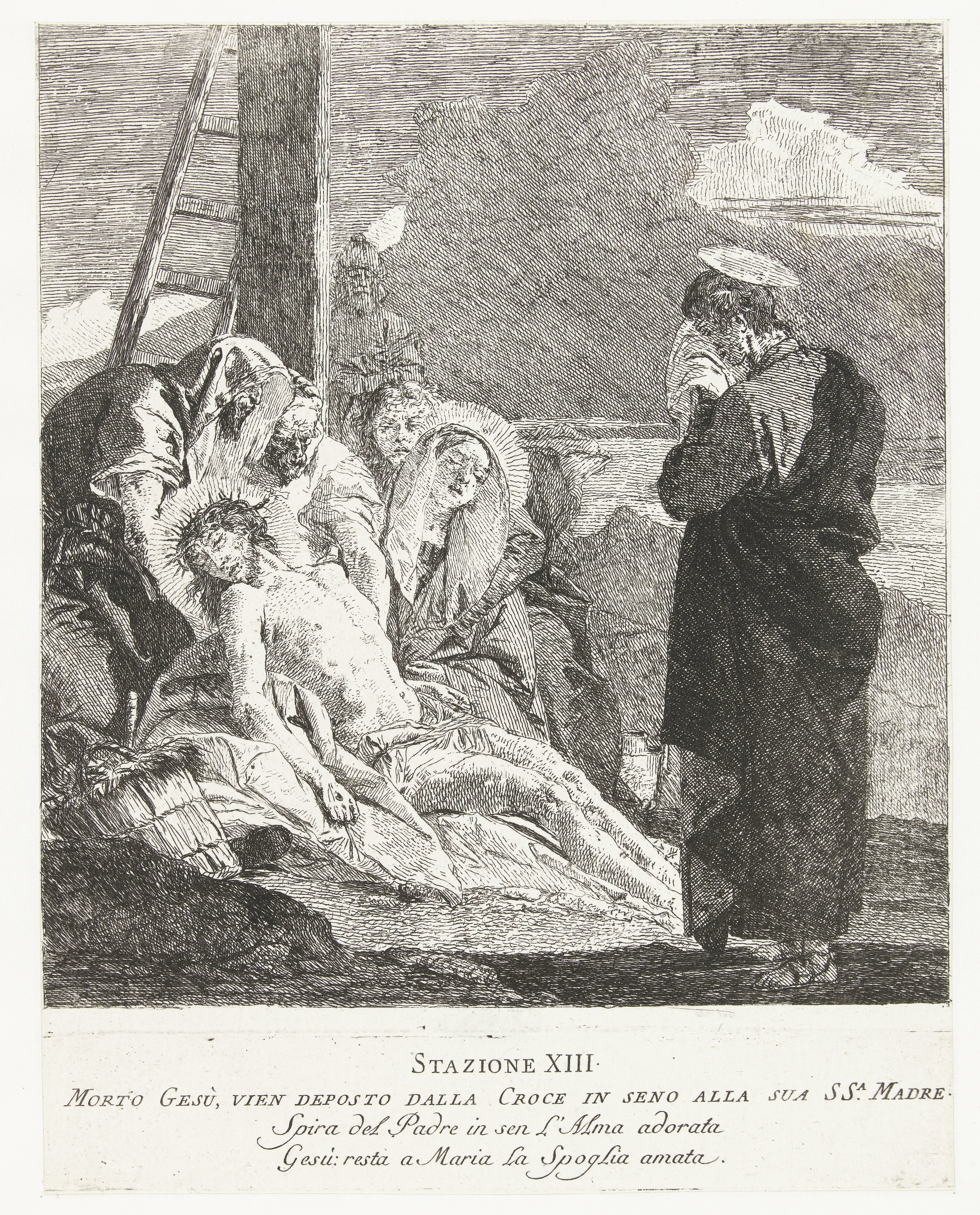Bewening van Christus dode lichaam na kruisafneming