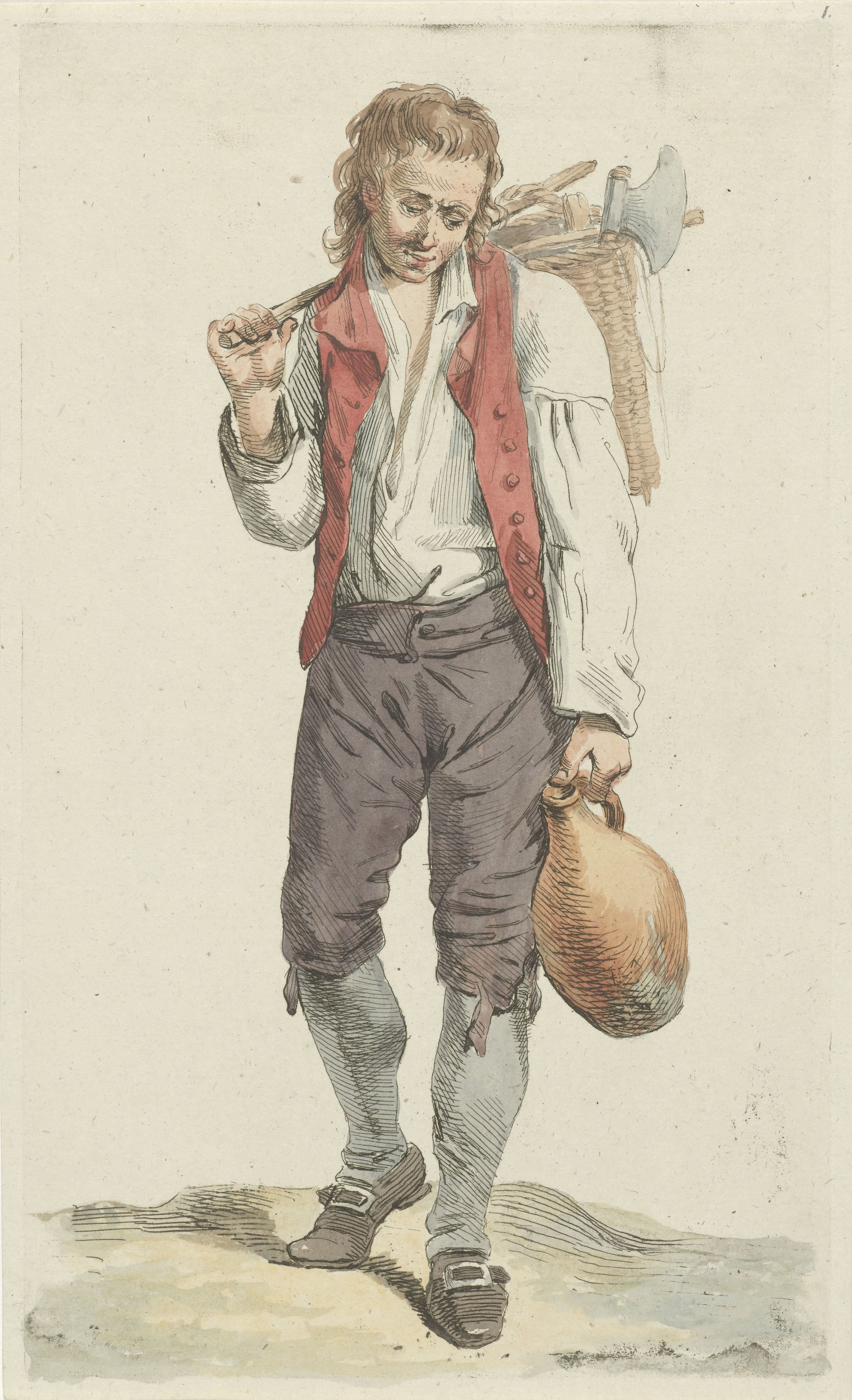 Boer met kruik