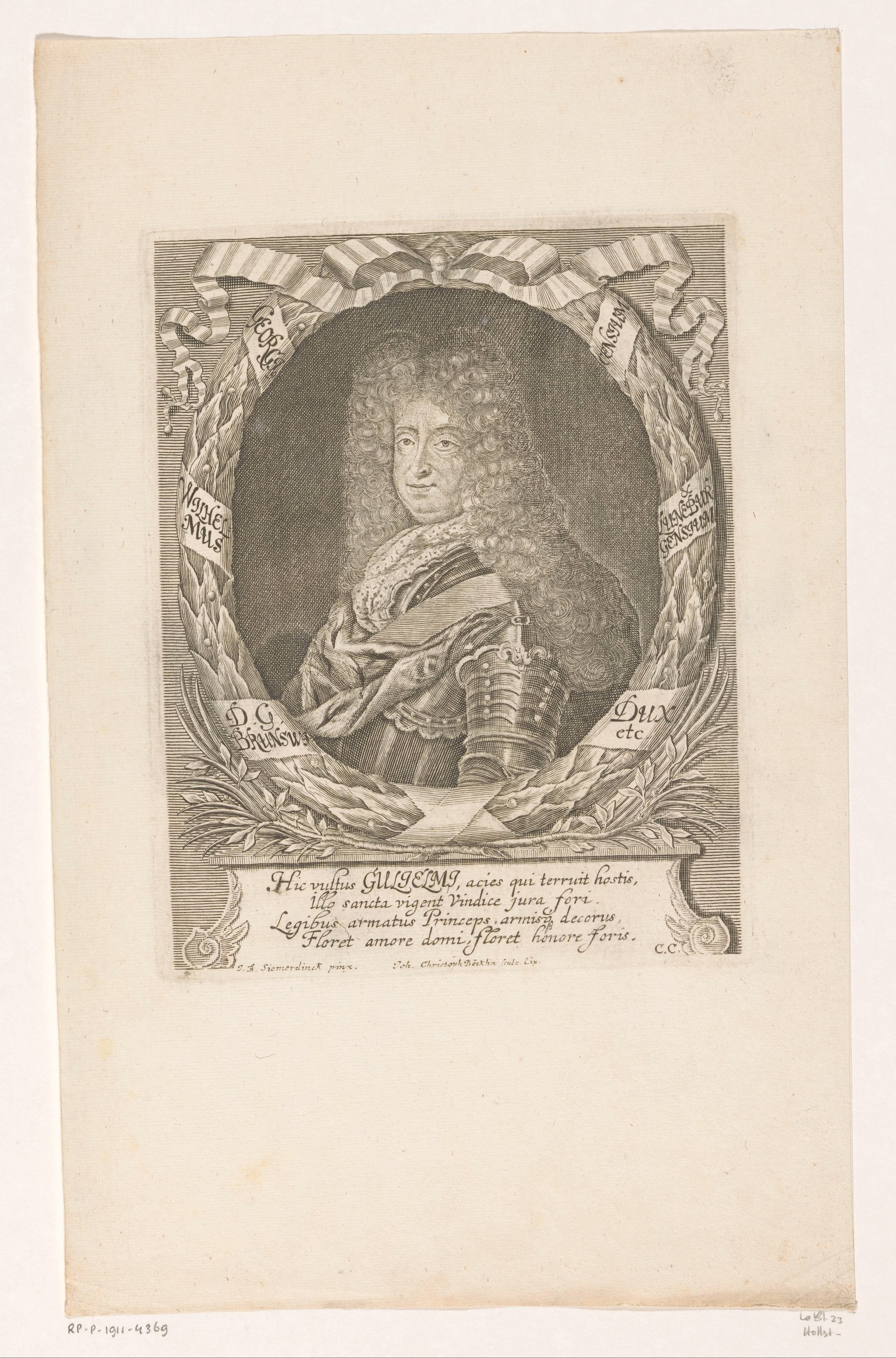 Portret van Georg Wilhelm von Braunschweig-Lüneburg