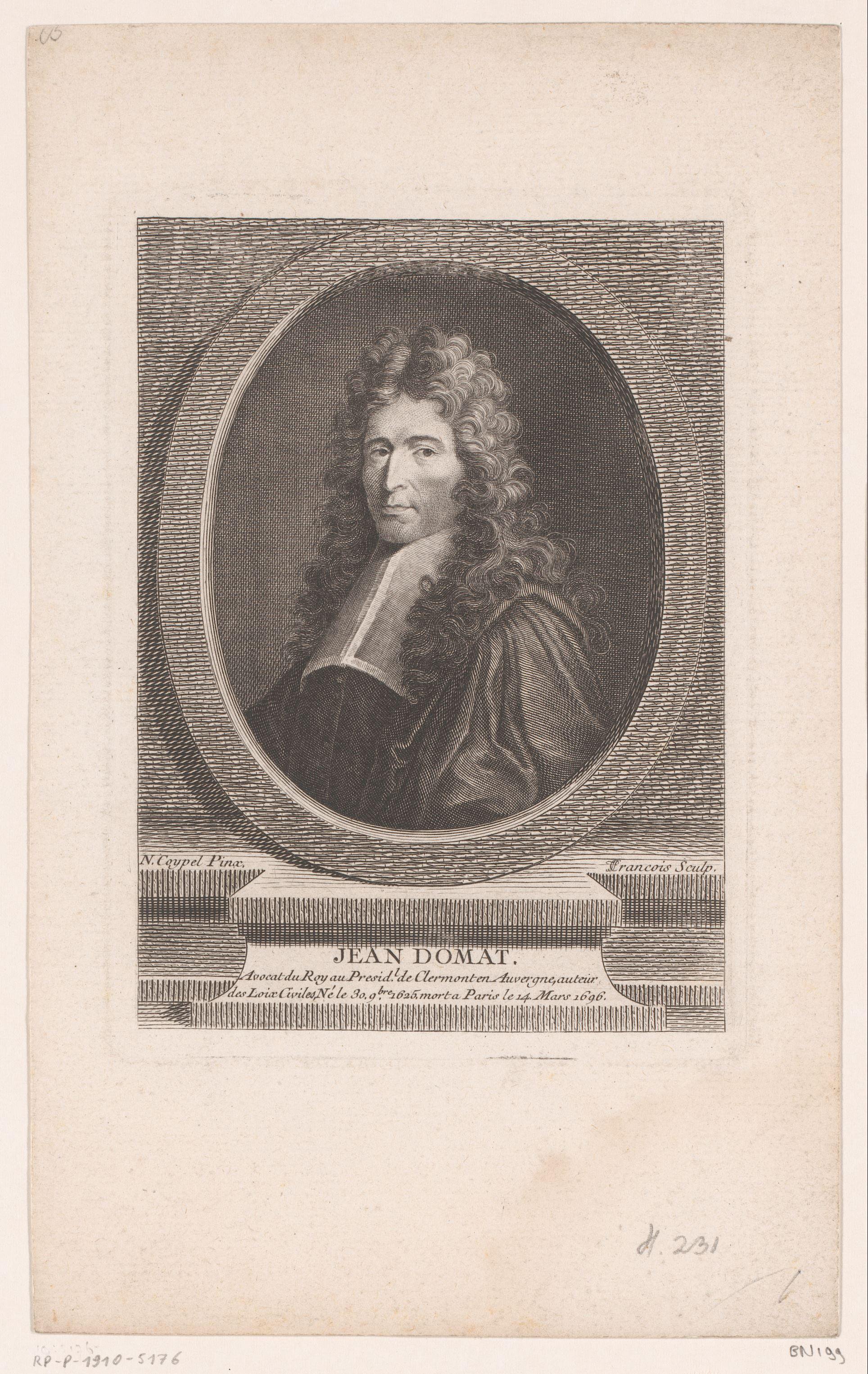 Portret van Jean Domat