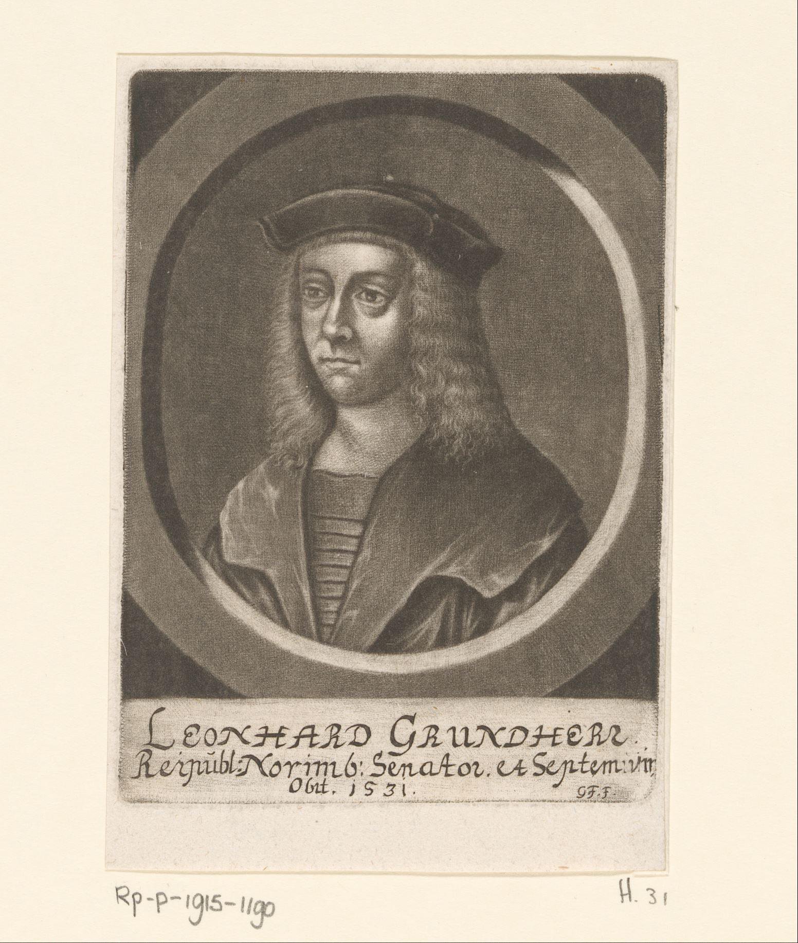 Portret van Leonhard Grundherr