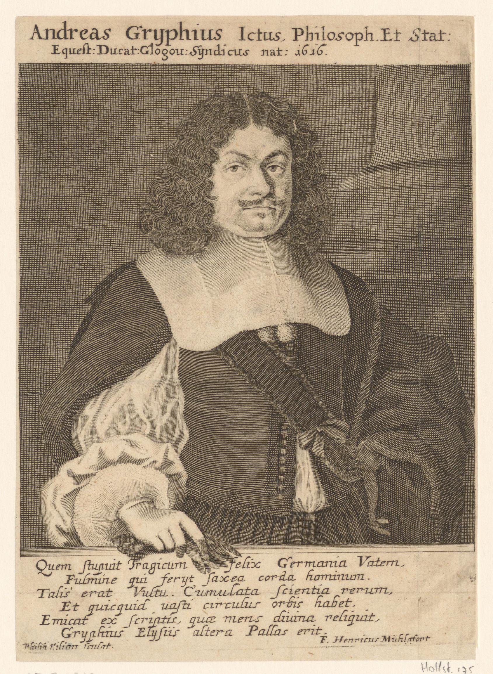 Portret van Andreas Gryphius