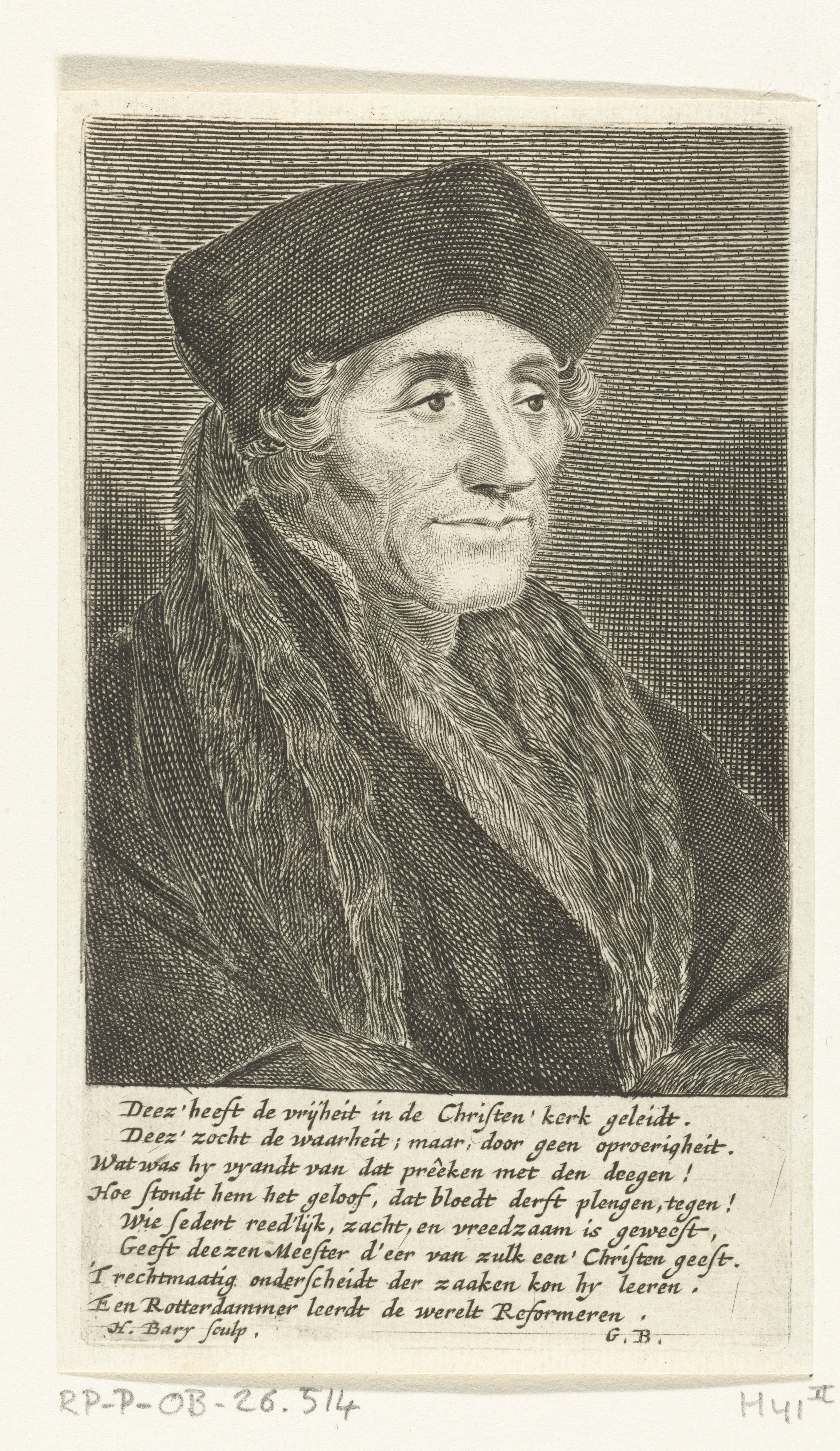 Portret van Desiderius Erasmus