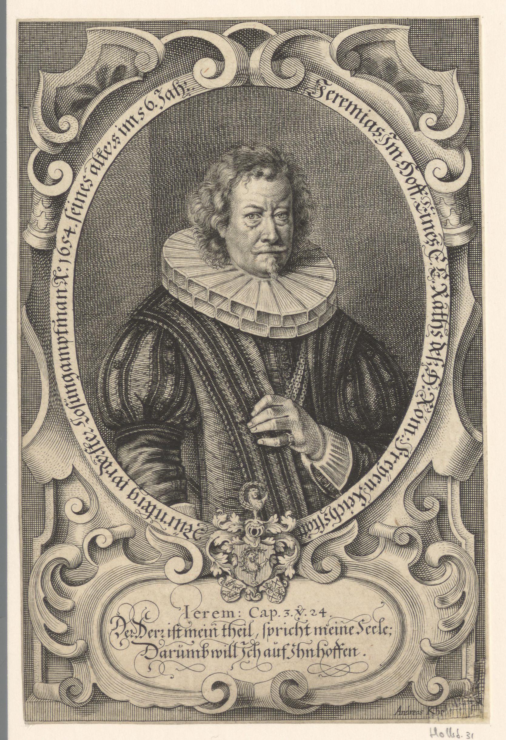 Portret van Jeremias Imhoff