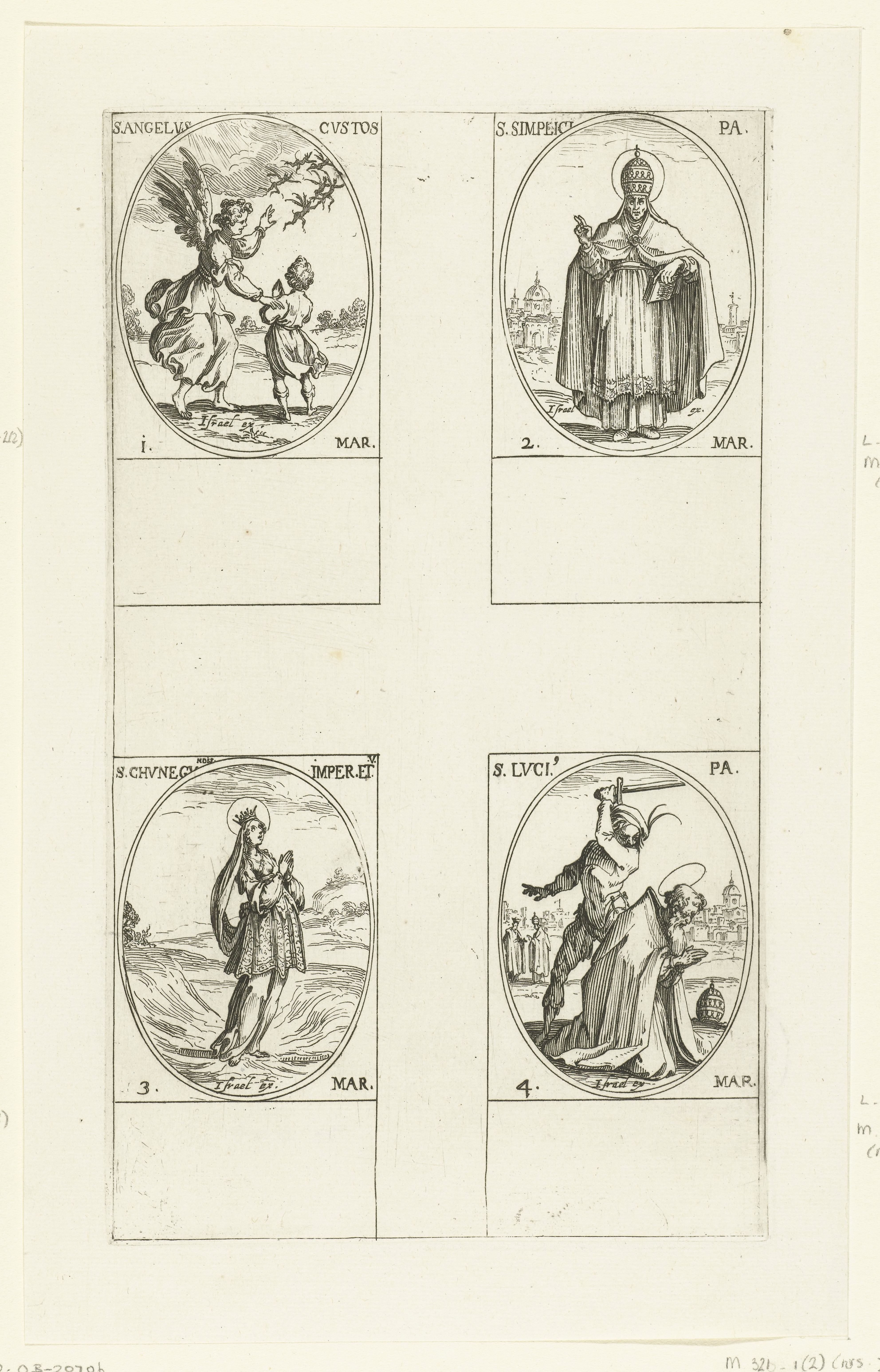 Beschermengel, Heilige Simplicius, Heilige Kunigonda, Heilige Lucius I (1-4 maart)