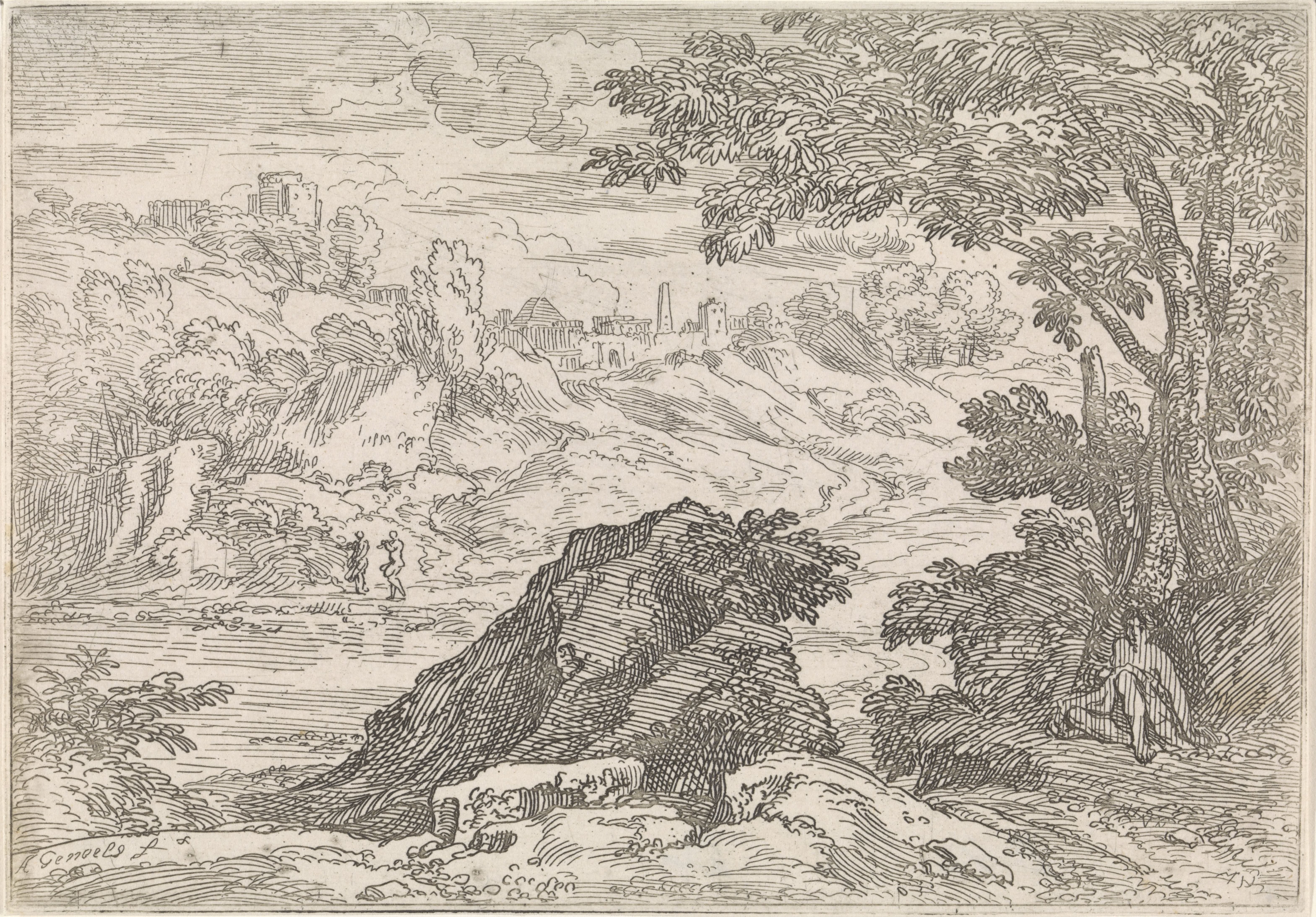 Landschap met rivier