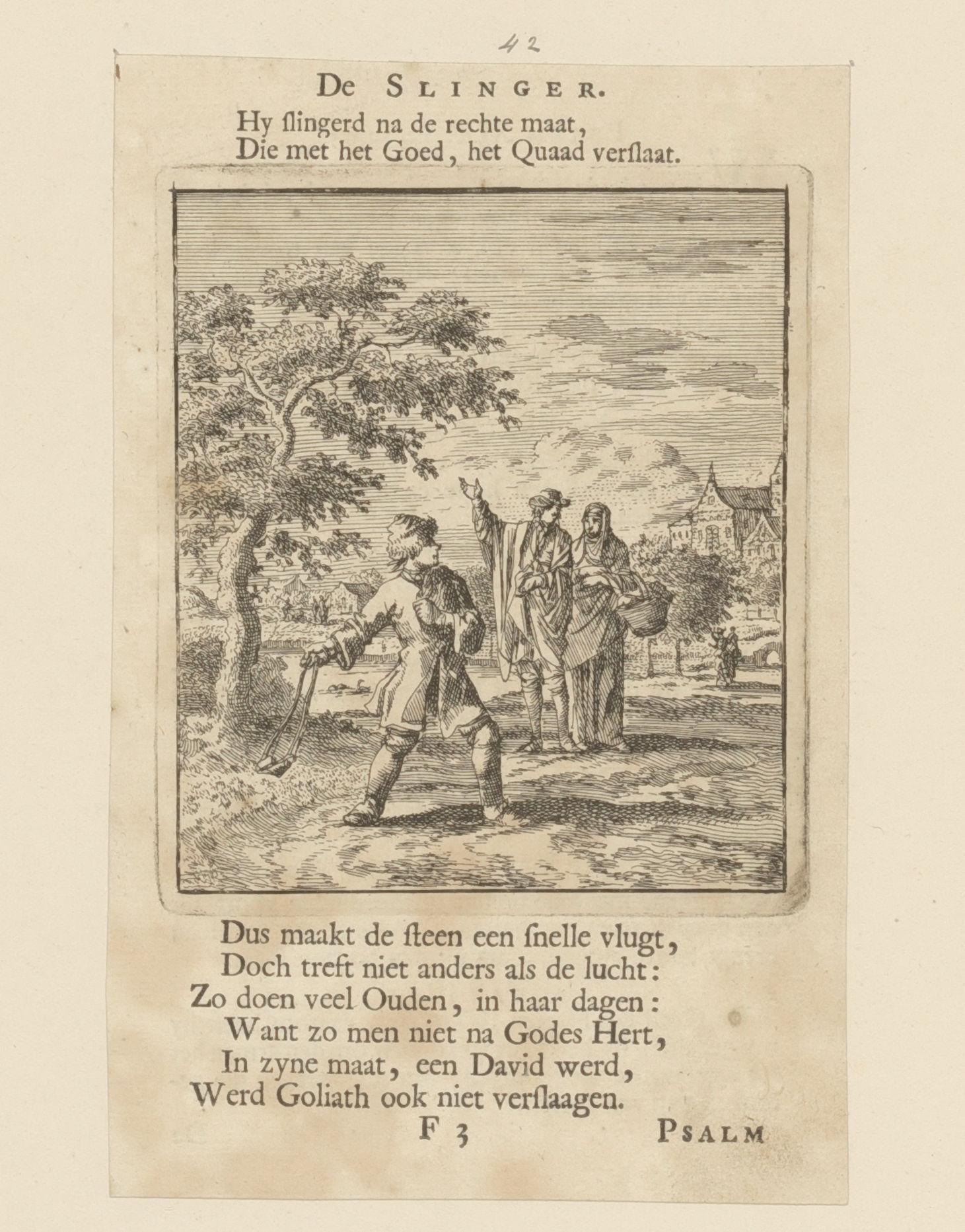 Steen slingerende jongen