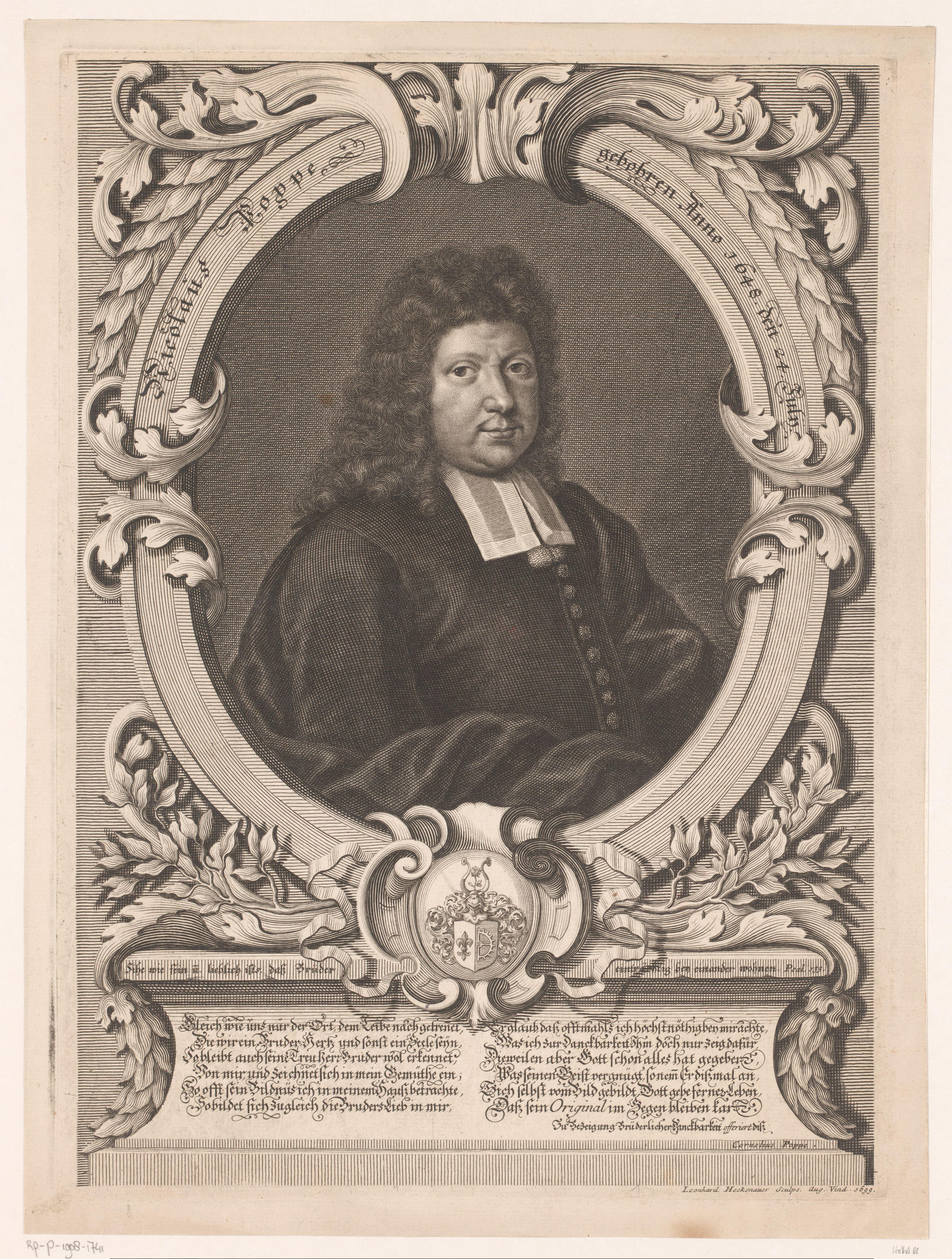 Portret van Nicolaus Poppe