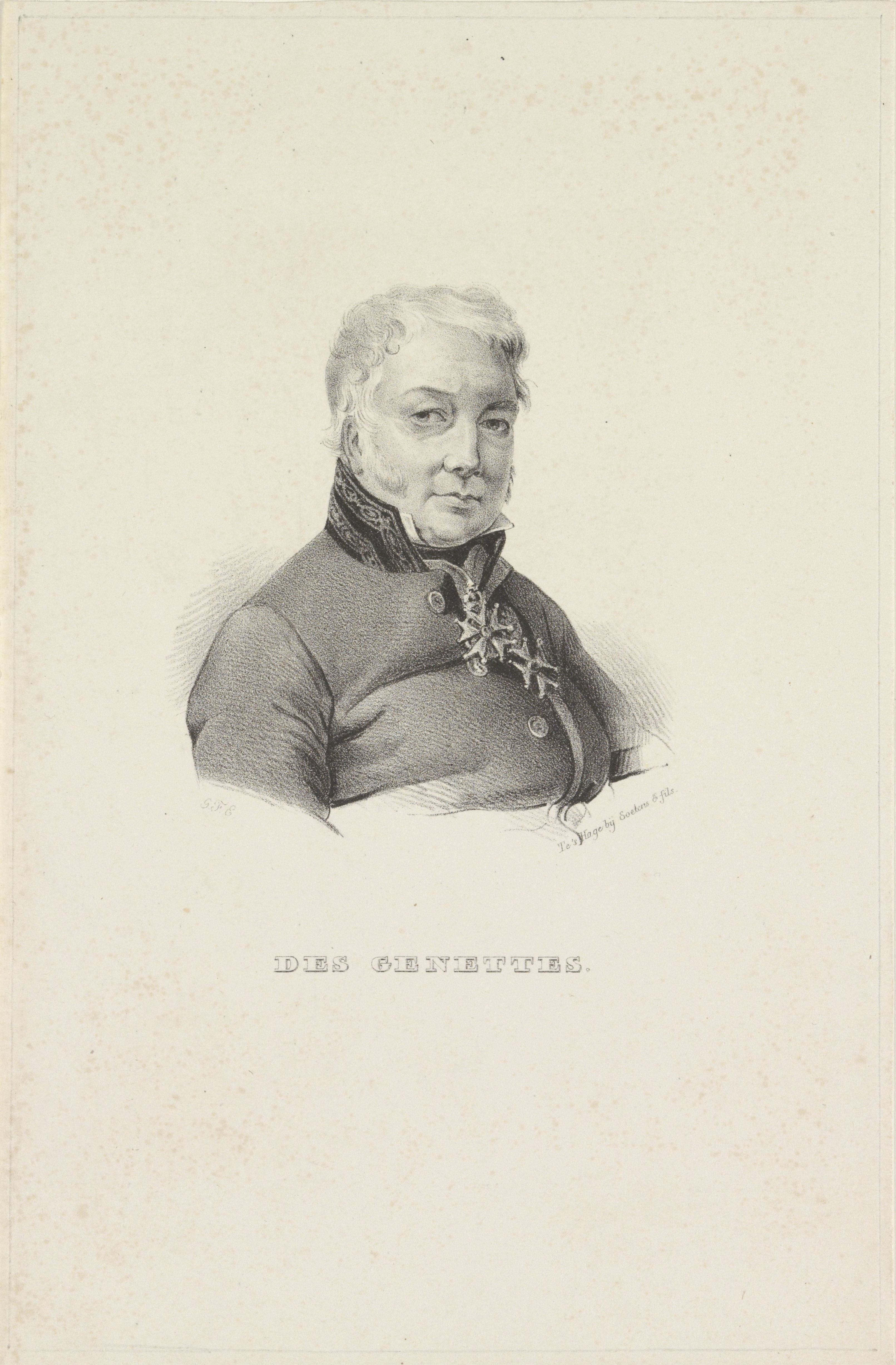 Portret van Des Genettes