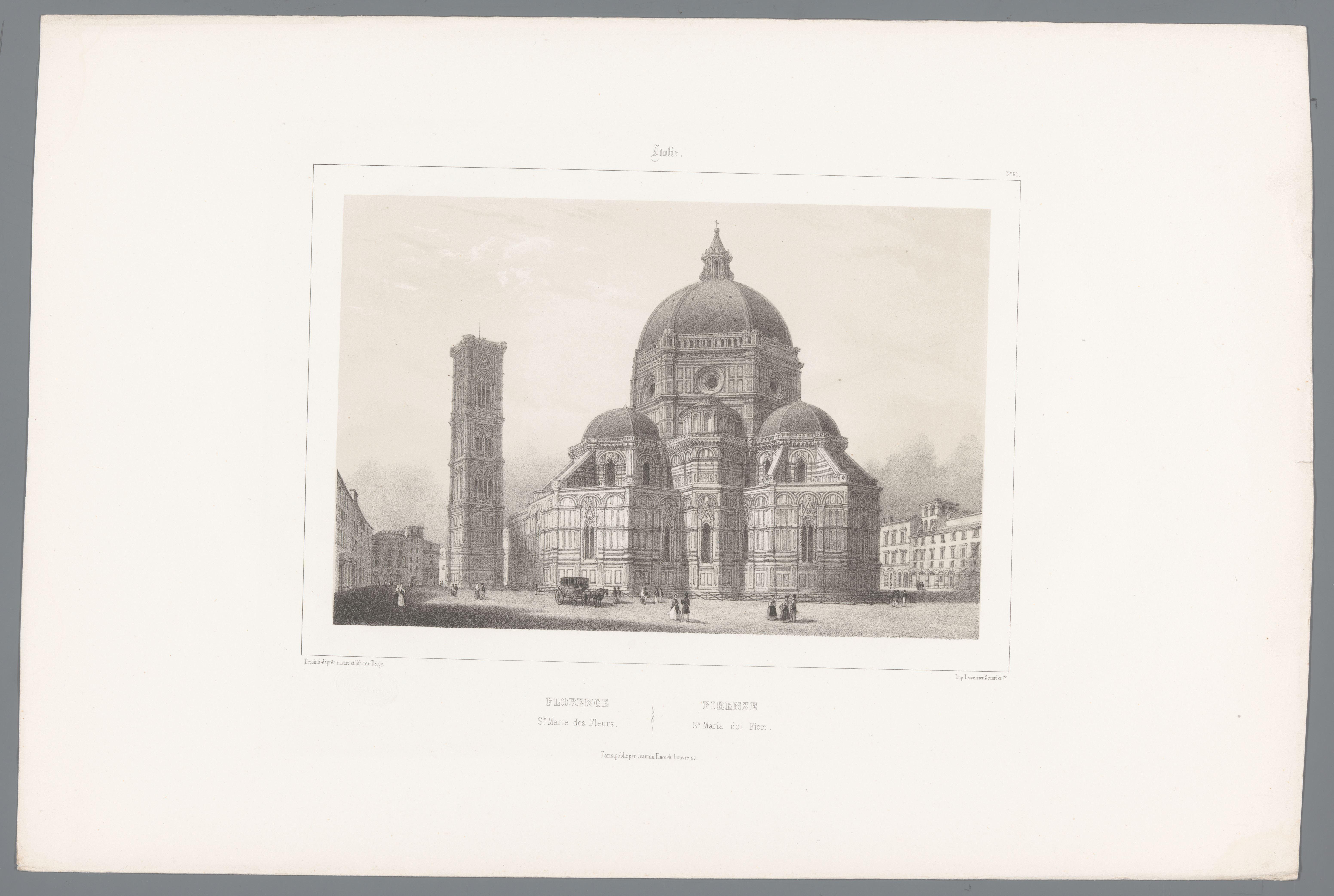 Zicht op de kathedraal Santa Maria del Fiore te Florence