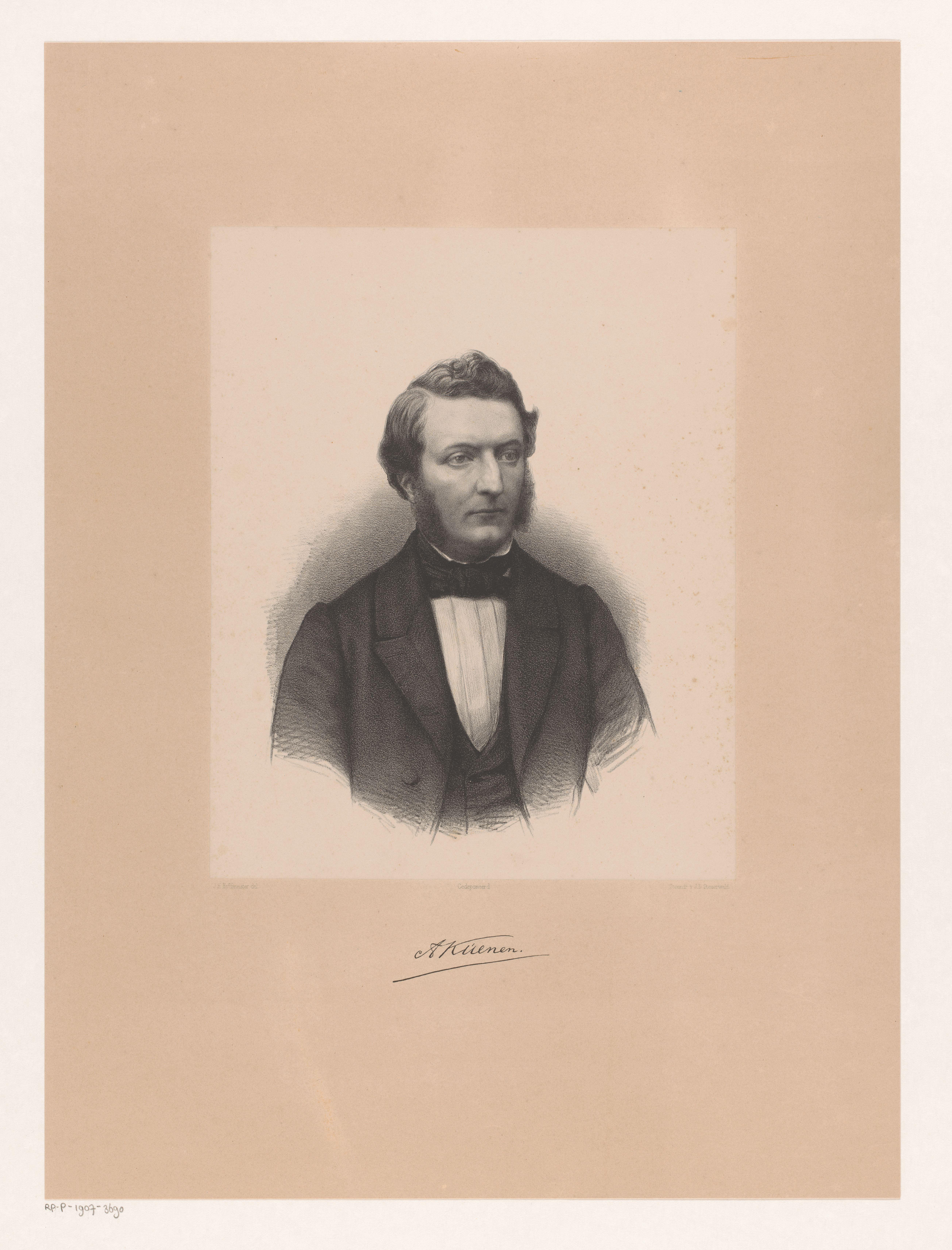 Portret van Abraham Kuenen