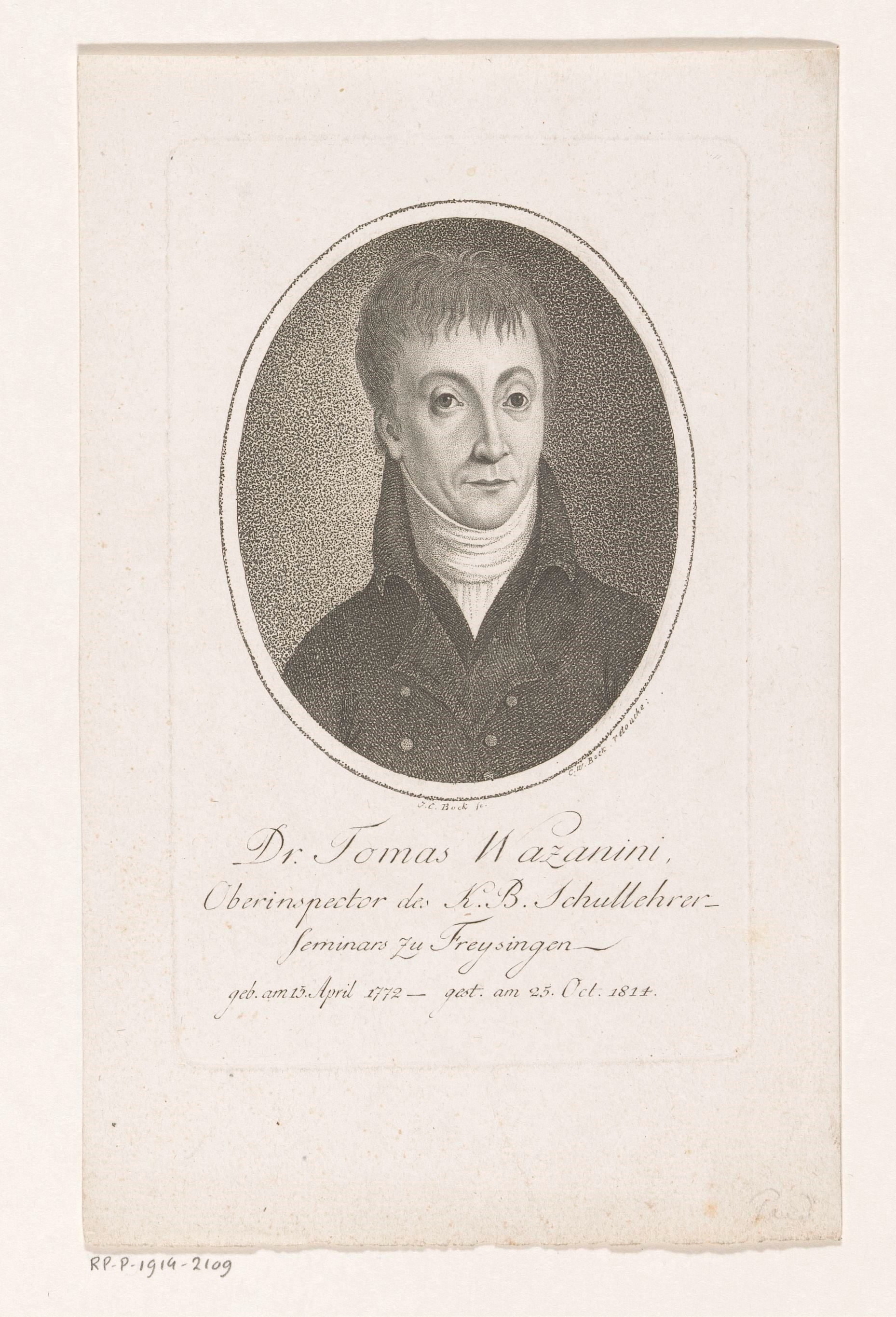 Portret van Thomas Wazanini