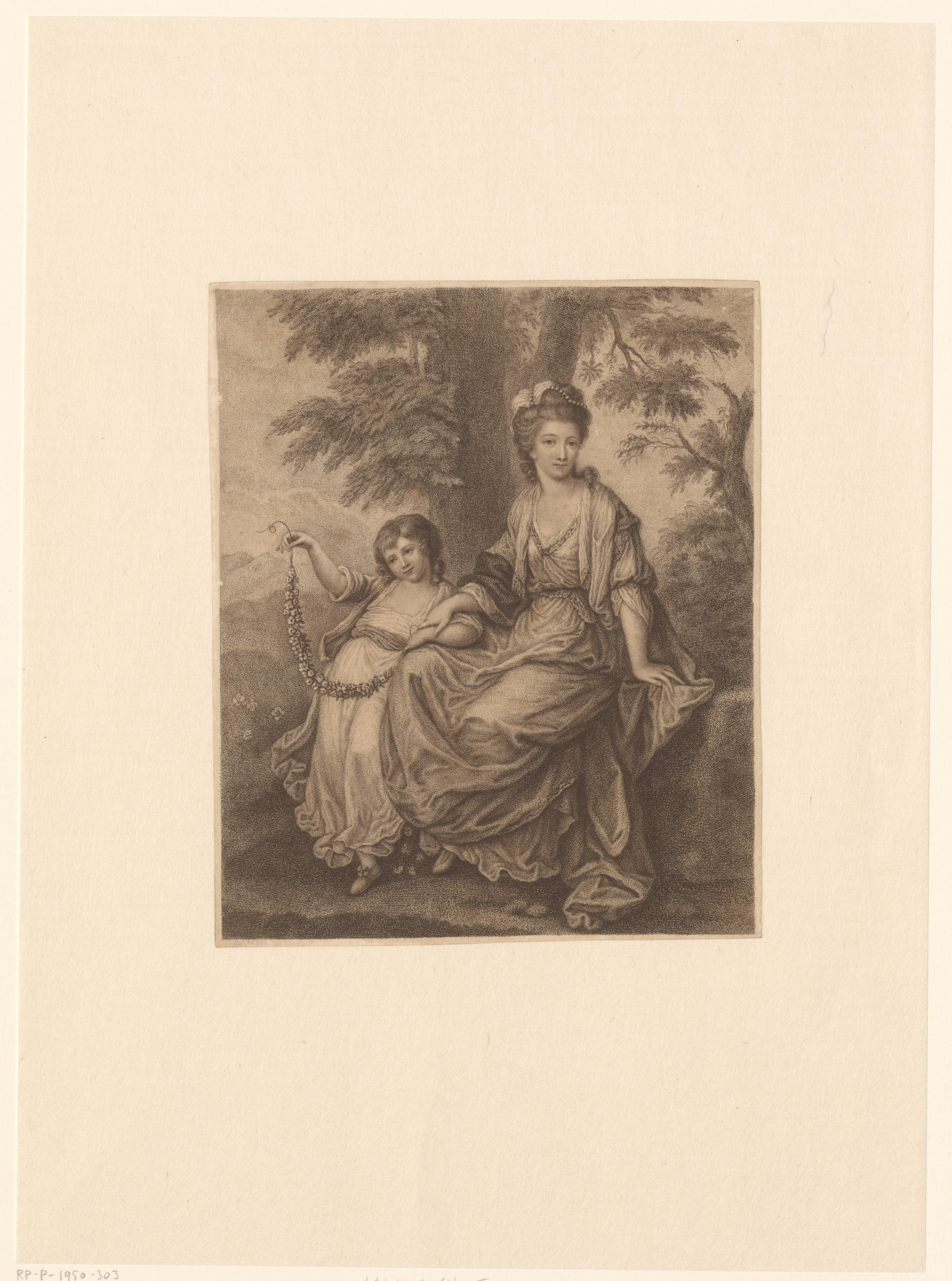 Portret van Lady Rebecca Northwick en haar dochter Anne Rushout